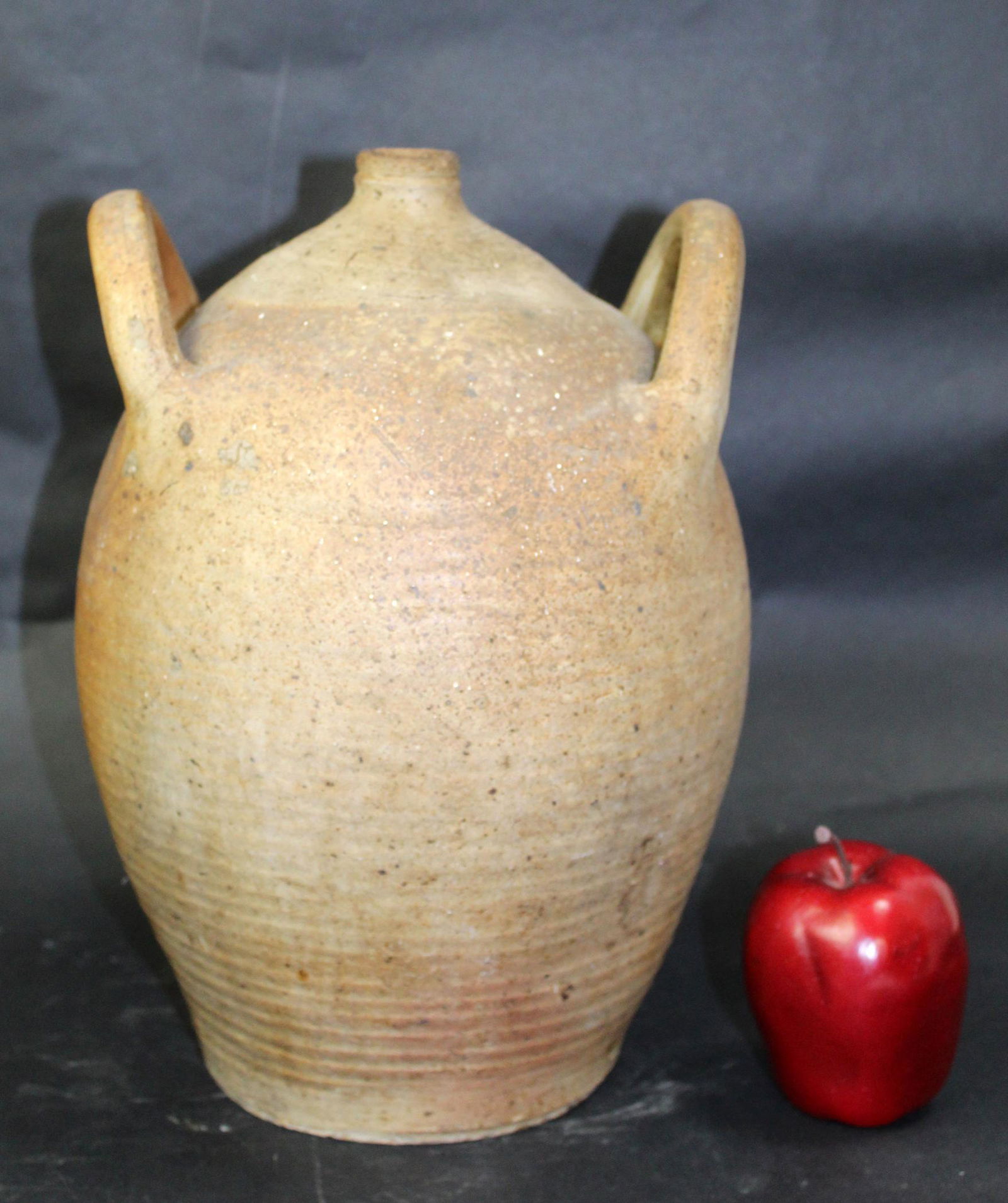 French terra cotta double handled jug (1 of 6)