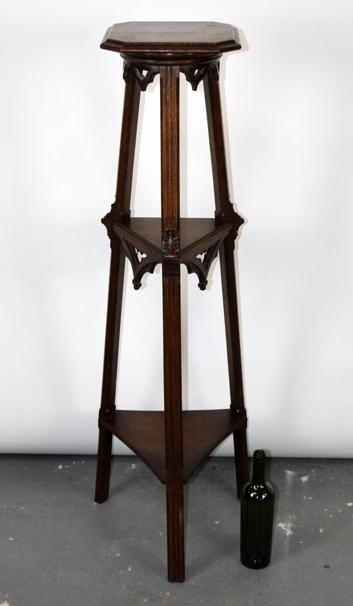 French Gothic Revival tiered pedestal (1 of 6)