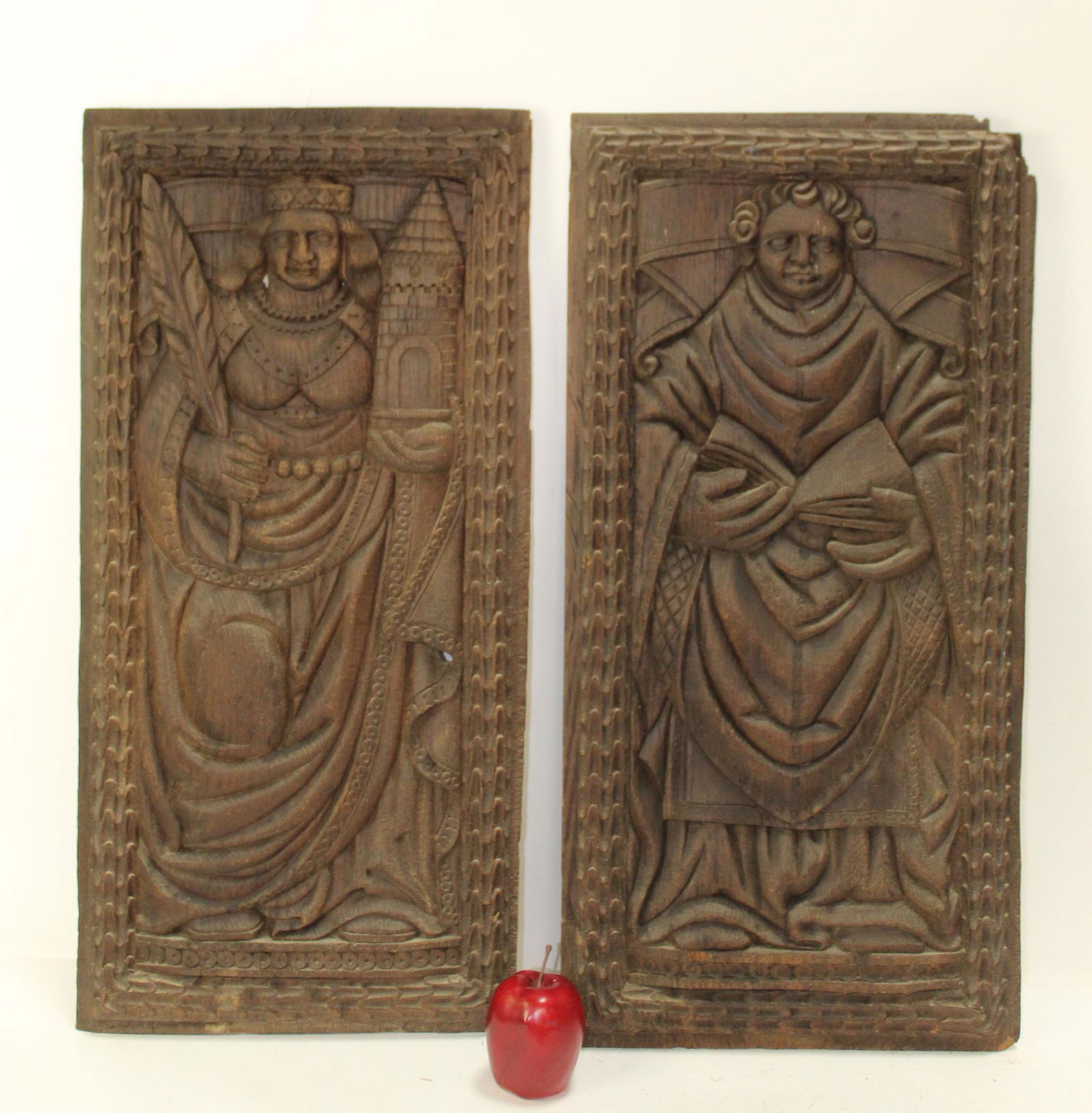 Pair of antique Flemish carved panels (1 of 7)