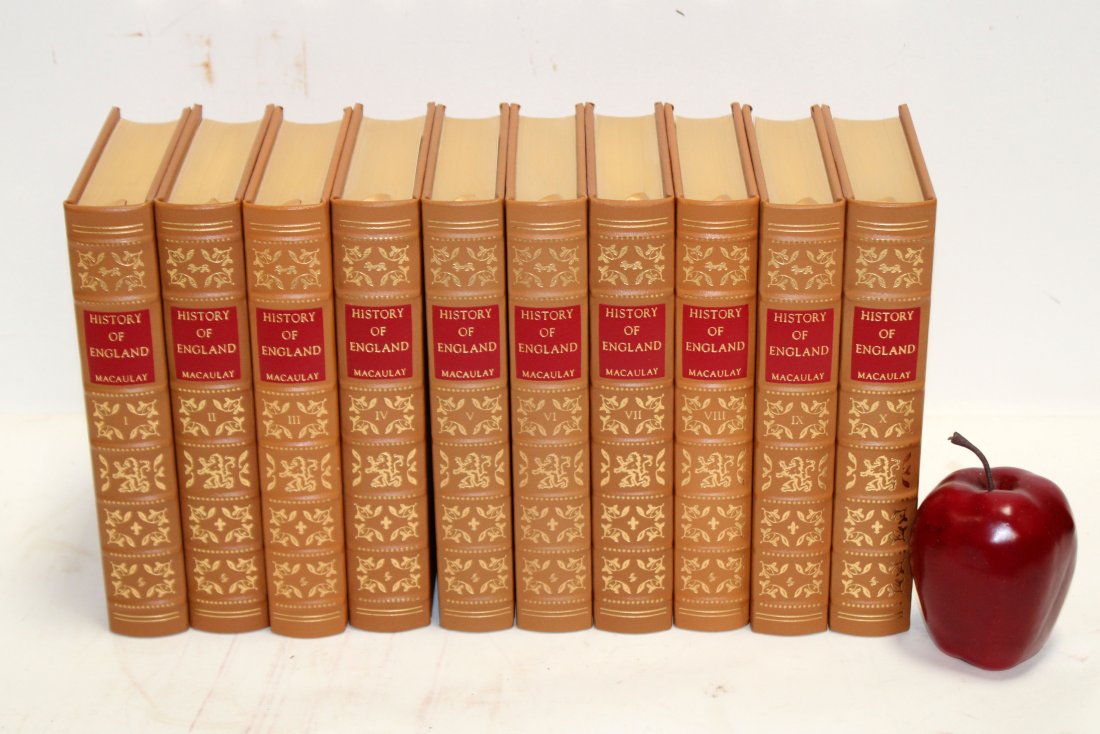 10 volume Easton Press leather books History of England (1 of 6)
