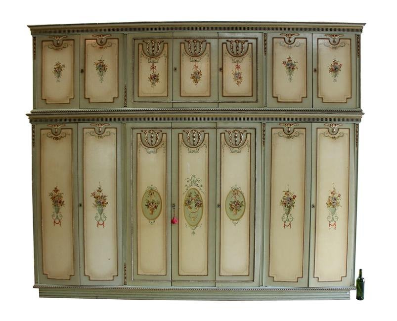 Italian Neo Classical style painted wardrobe (1 of 14)
