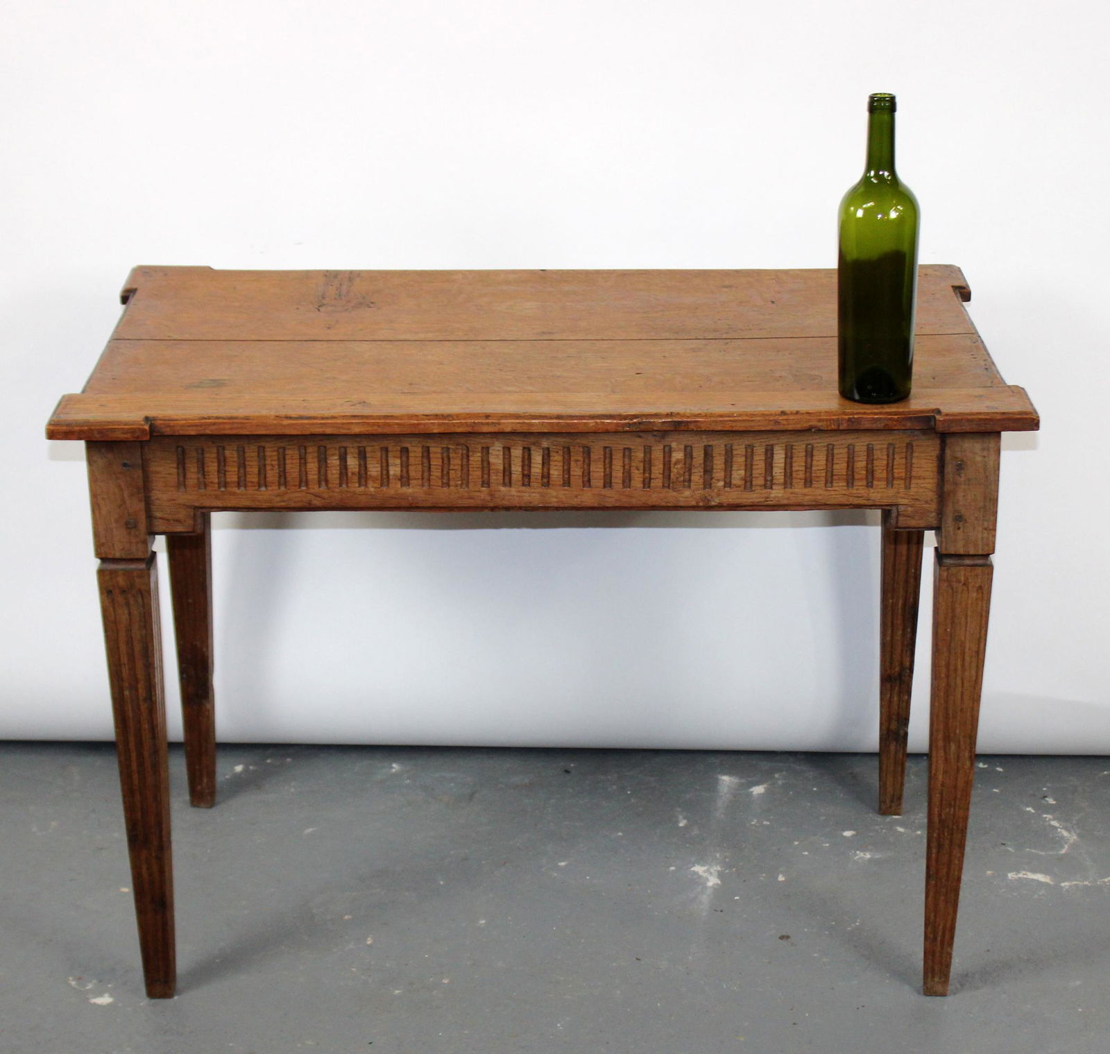 French Neoclassical style table in oak (1 of 6)