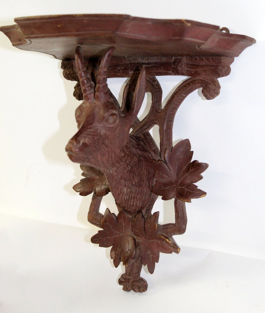 Black Forest deer head wall shelf (1 of 6)
