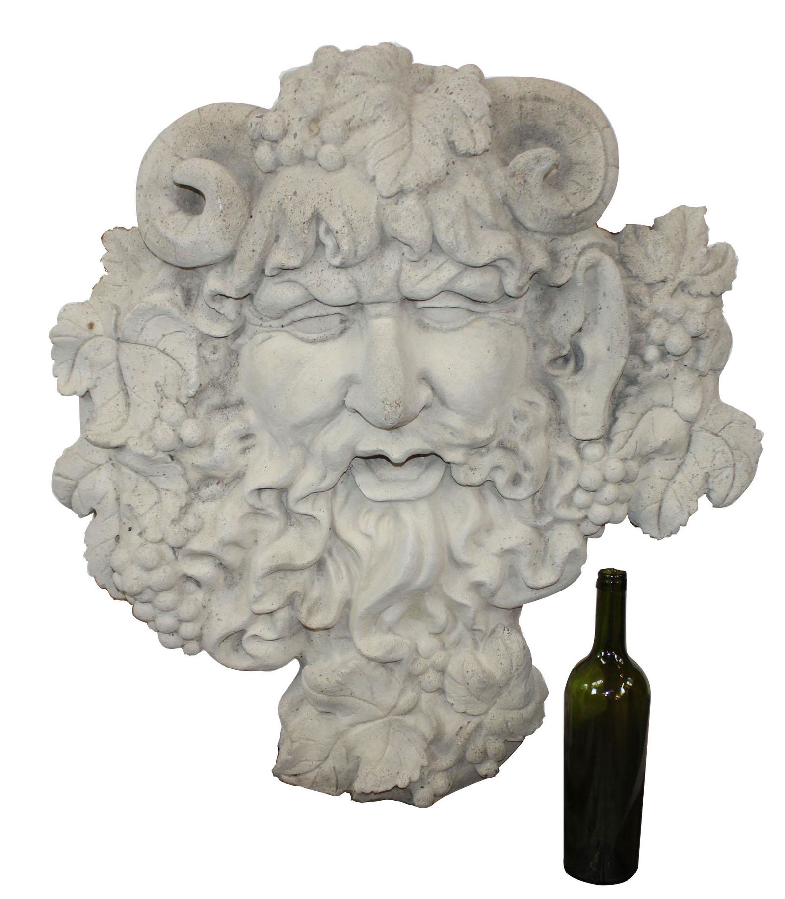 Cast stone Bacchus plaque (1 of 11)