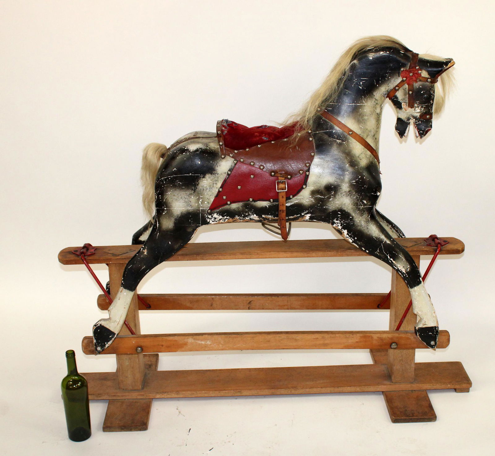 Antique English Glider Rocking Horse
