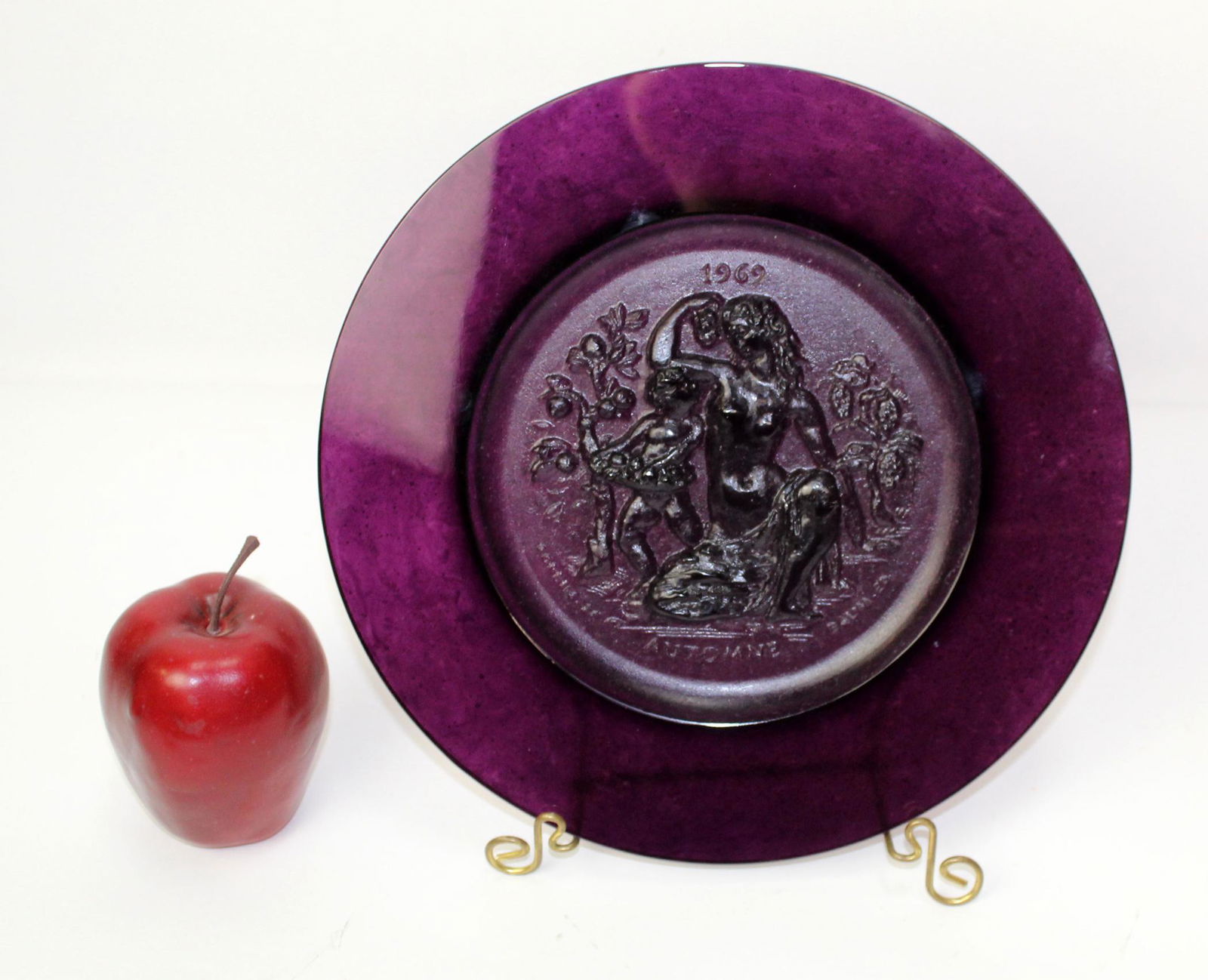 Daum Pate de Vere "AUTOMNE" crystal plate (1 of 8)