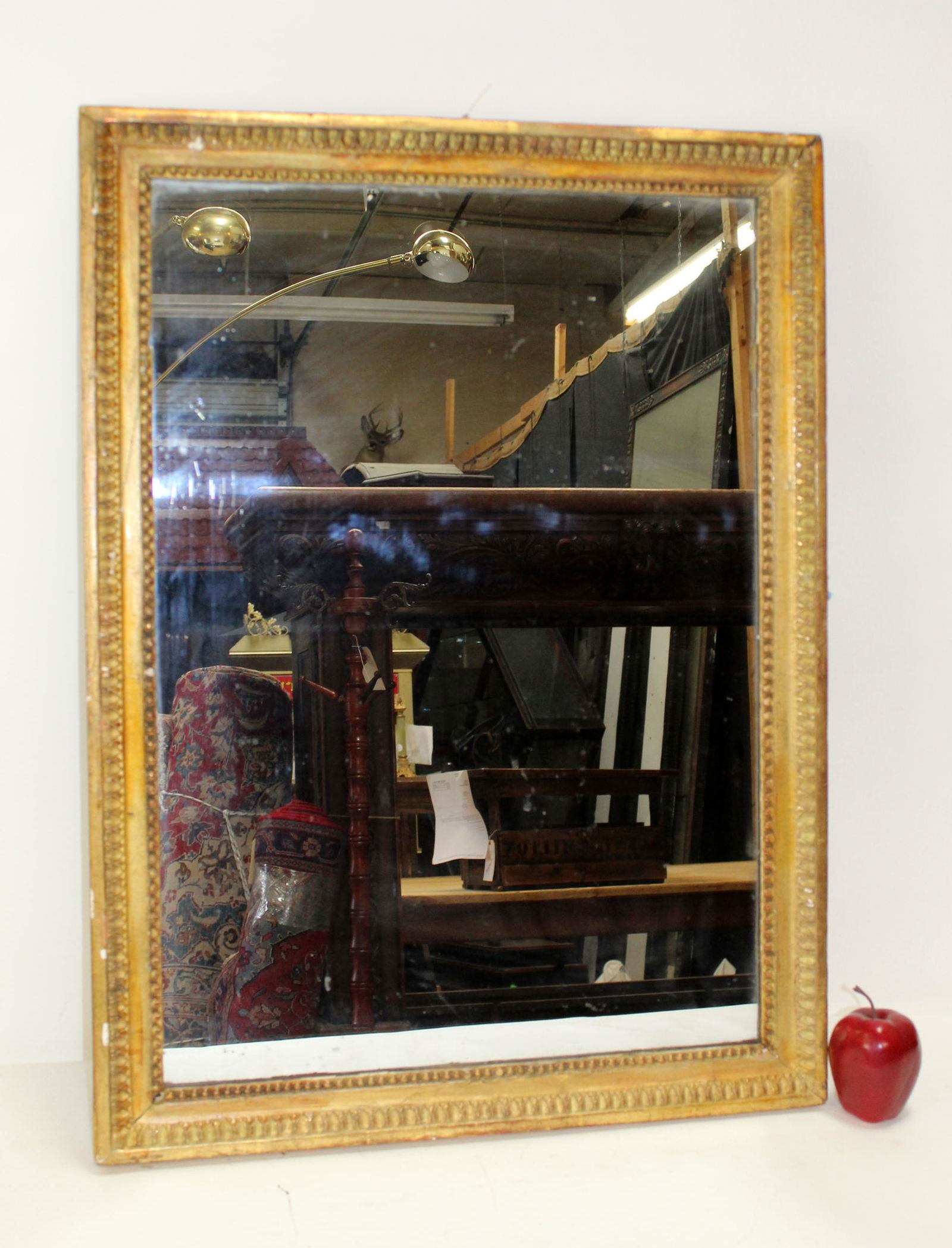 Antique French gold leaf mirror (1 of 10)