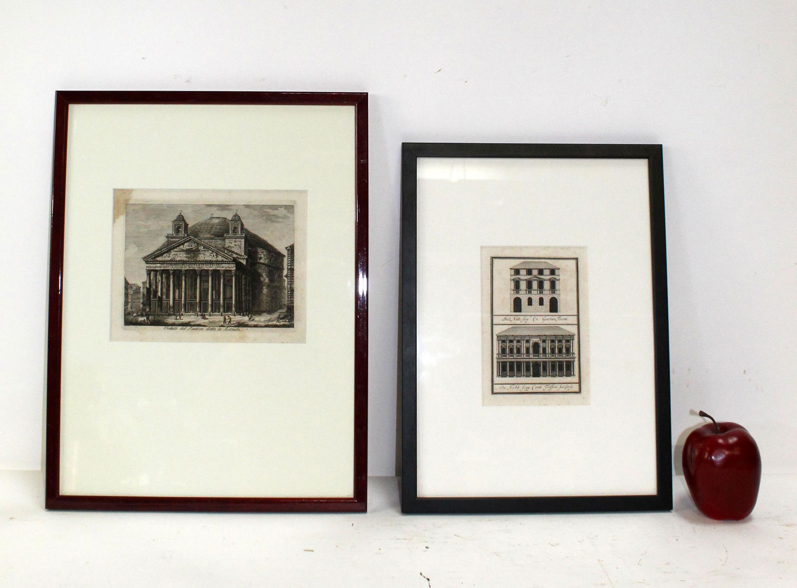Lot of 2 Italian architectural engravings (1 of 8)