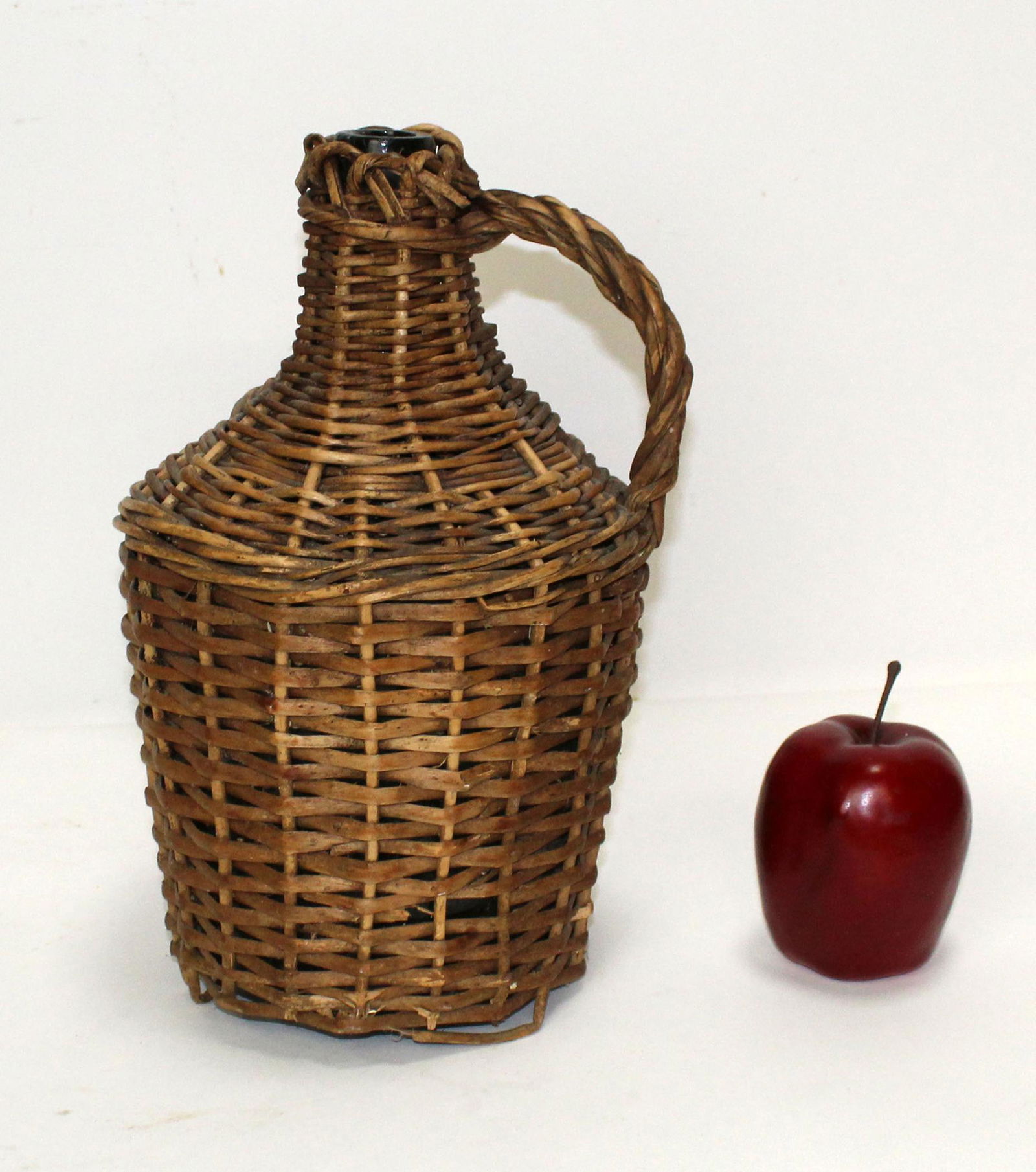 French Provincial wicker wrapped demi john (1 of 7)