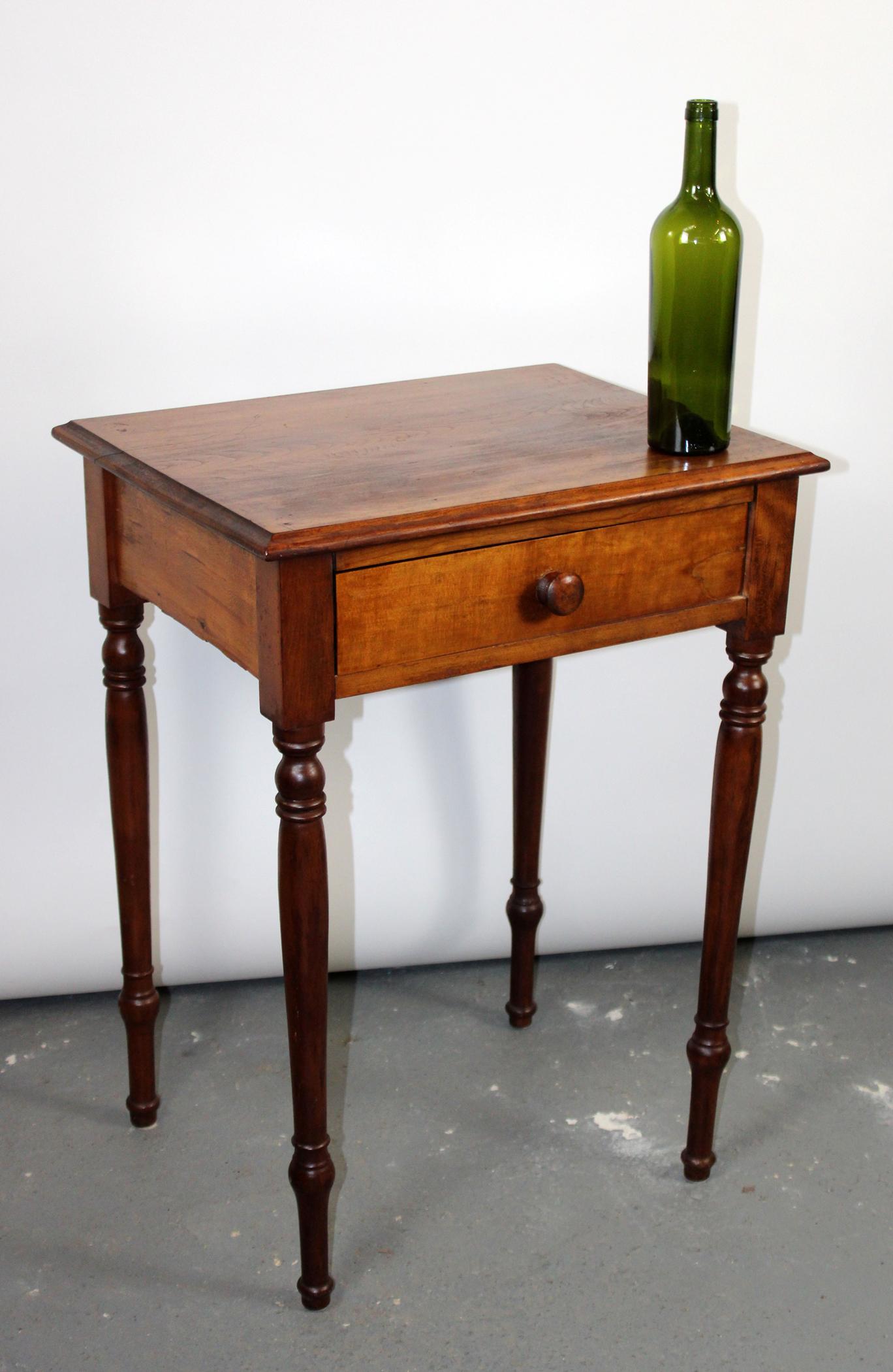 American farmhouse side table in pine (1 of 7)