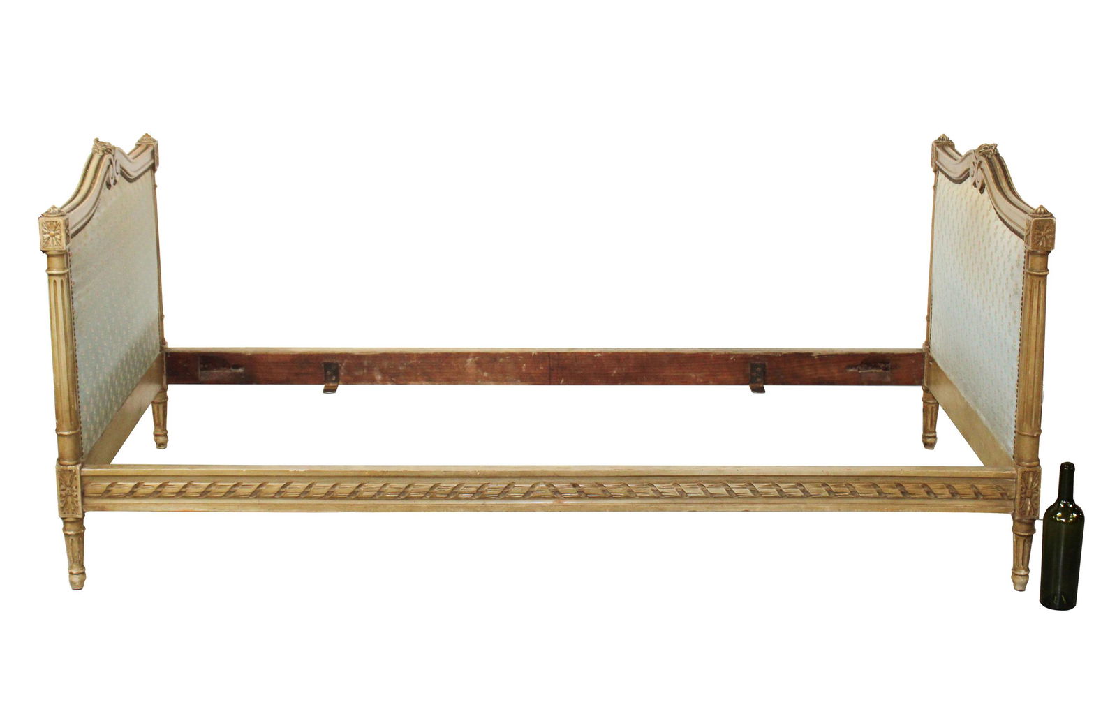 French Louis XV style painted bed (1 of 10)