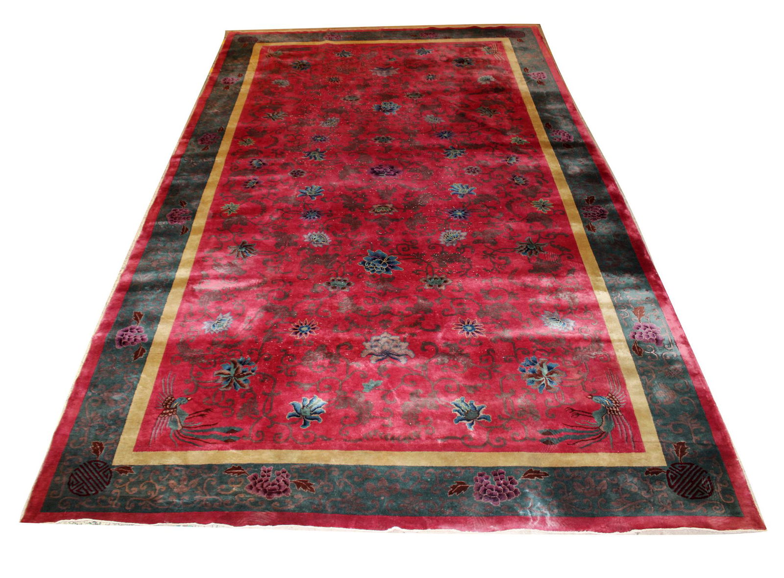 Chinese Art Deco Nichols rug 10' x 17'5" (1 of 8)