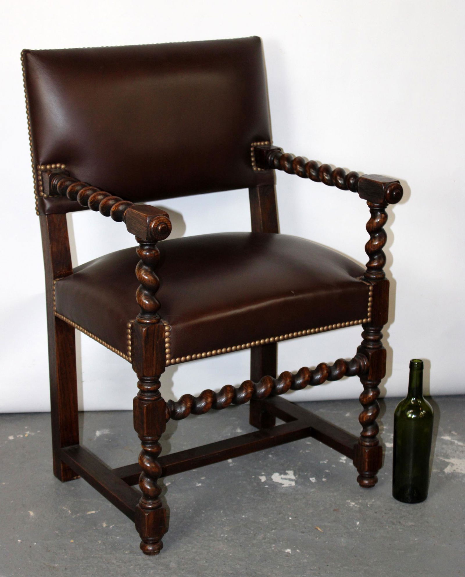 French Louis XIII armchair in walnut (1 of 5)