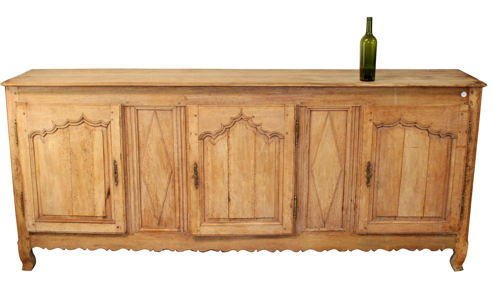 French early 19th c oak & fruitwood sideboard (1 of 10)