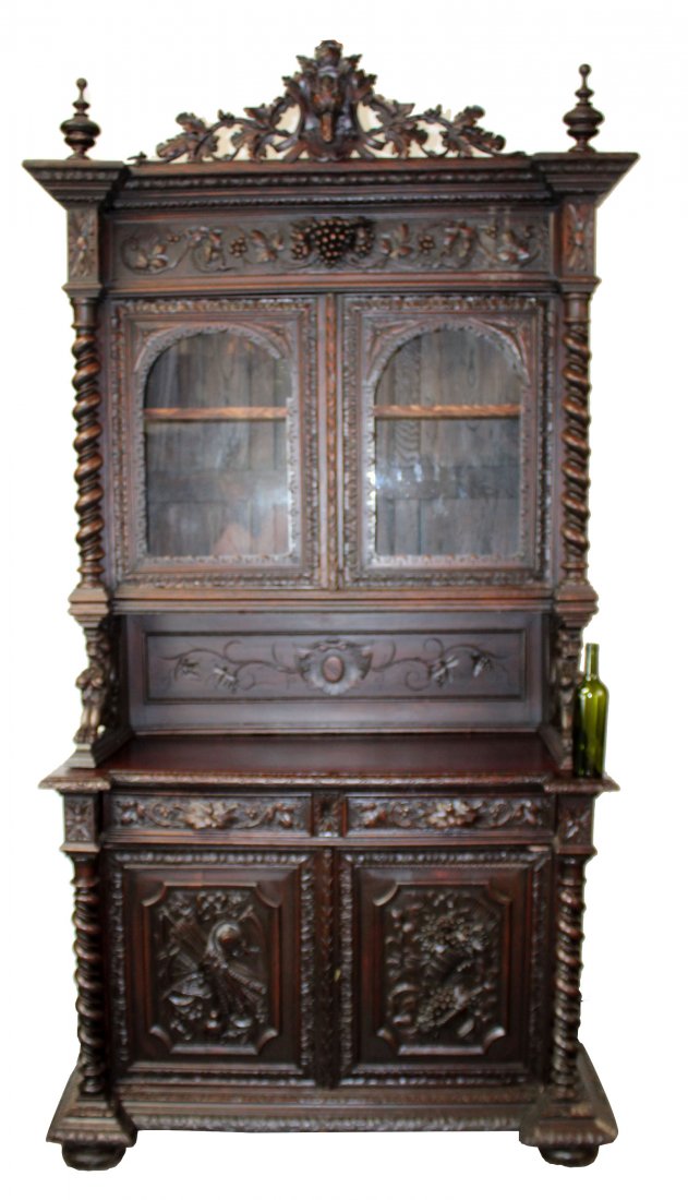 French Louis XIII carved oak buffet (1 of 11)