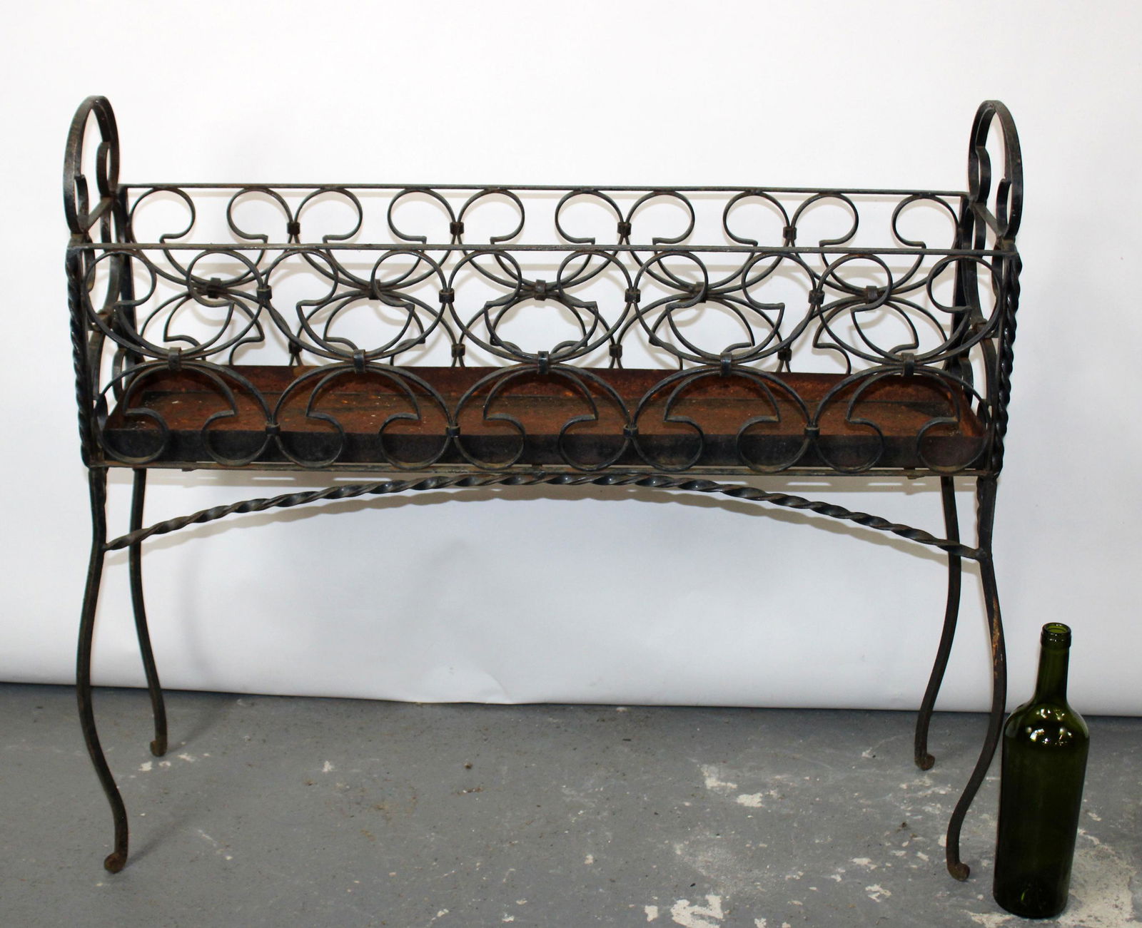 Antique French wrought iron jardiniere (1 of 6)
