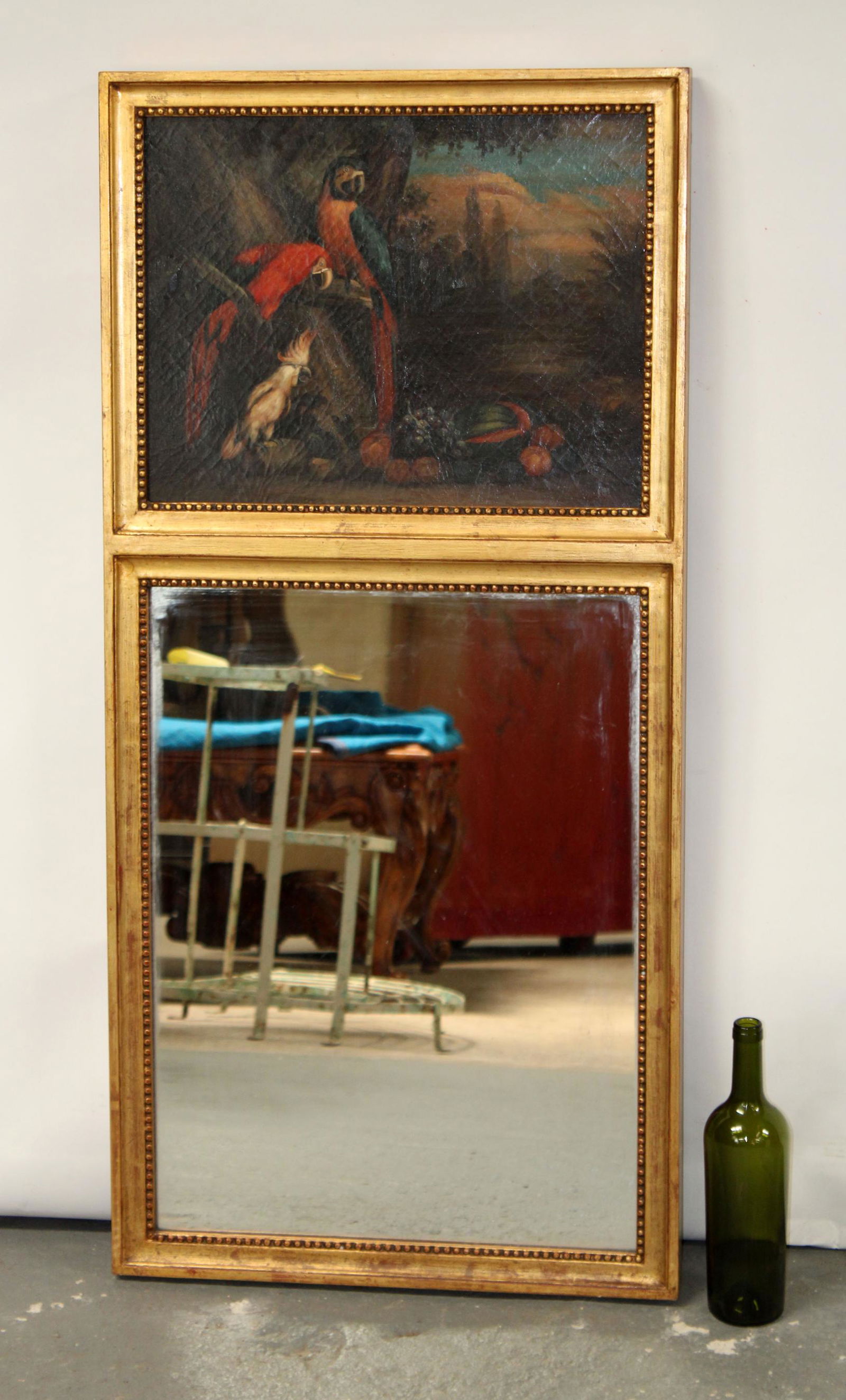 French trumeau mirror with still life (1 of 8)