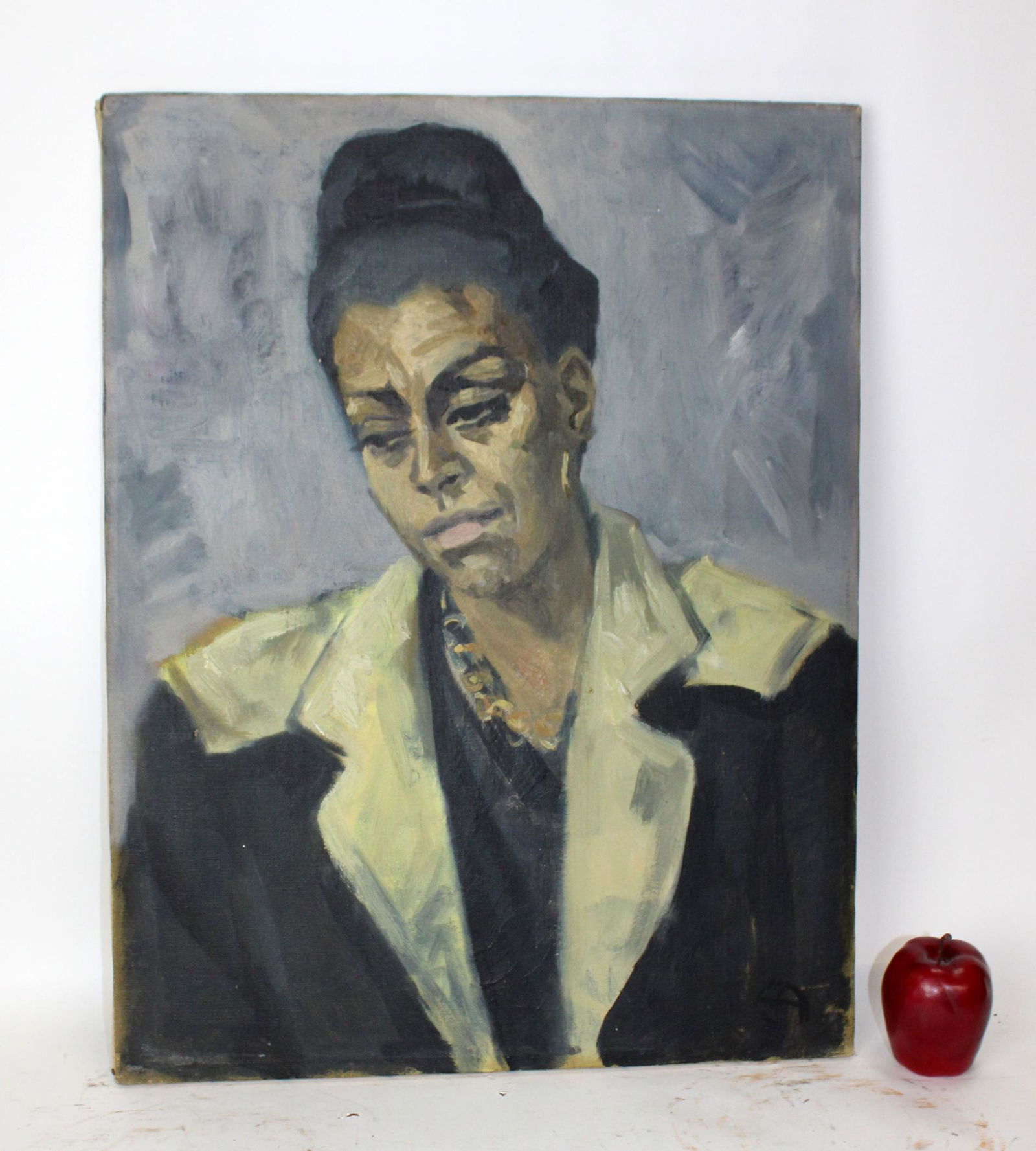 Antoine Allard oil on canvas portrait of a woman (1 of 9)