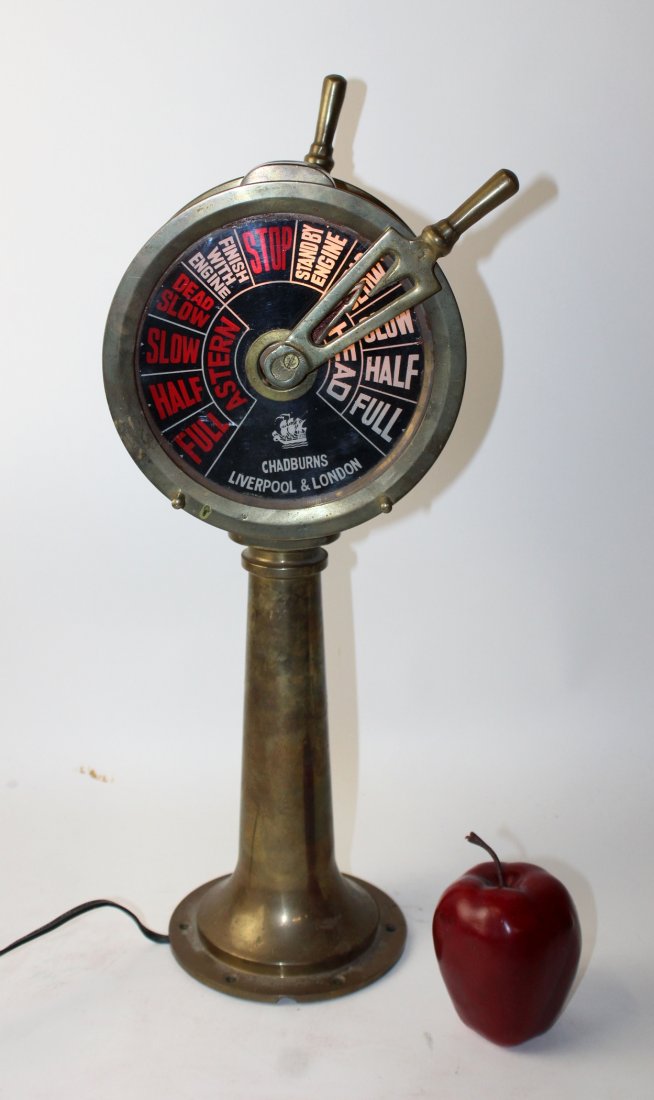 Chadburns brass telegraph lamp (1 of 11)