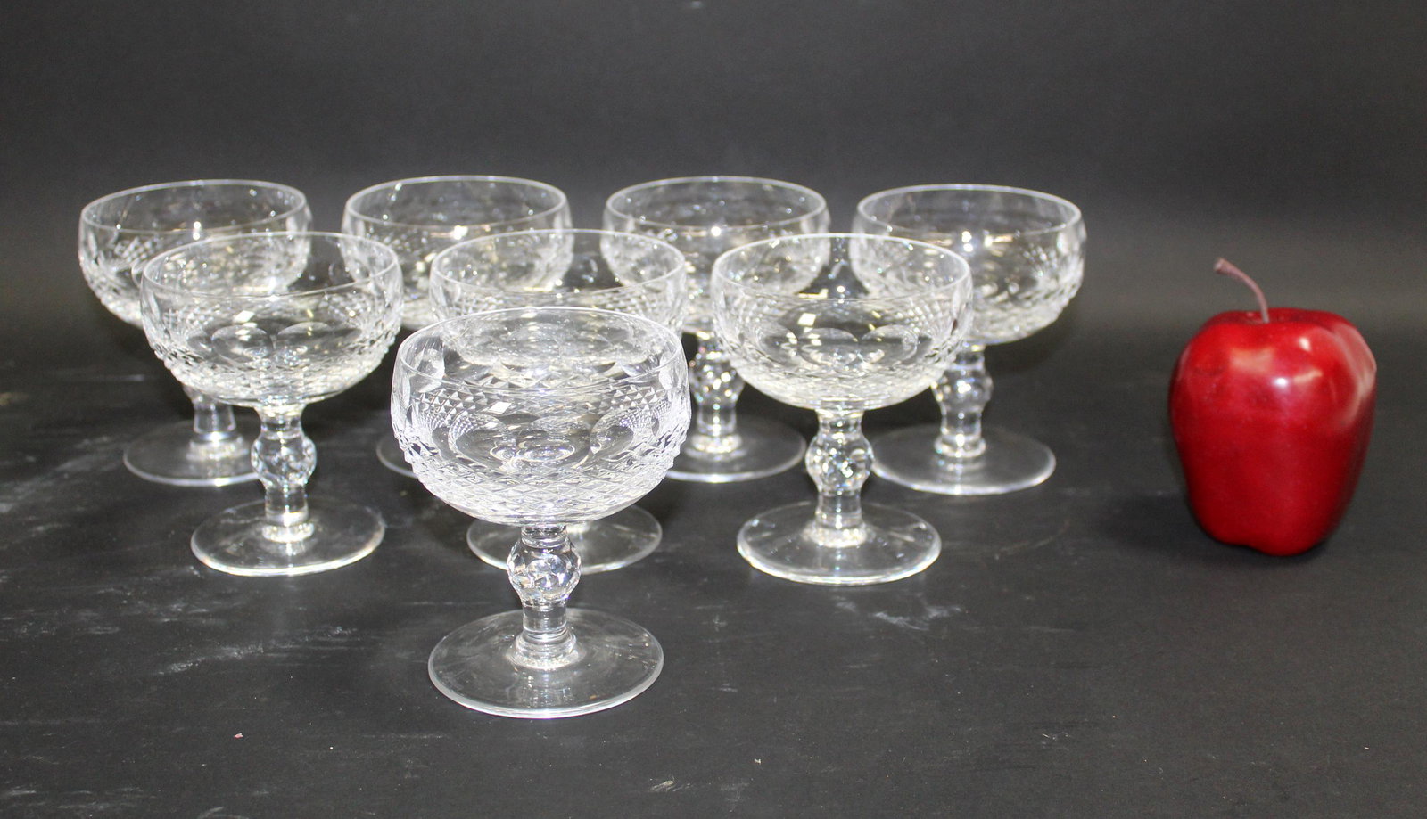 Set of 8 Waterford Colleen champagne coupes (1 of 4)