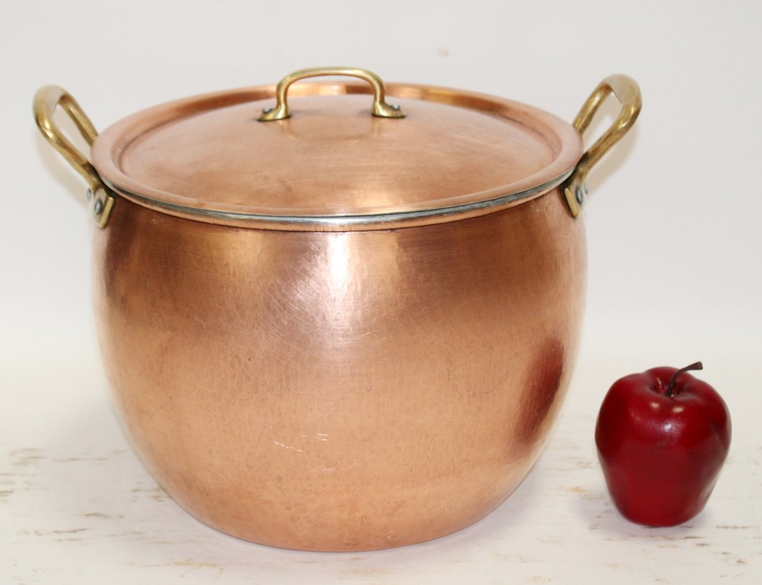 Ruffoni copper stock pot with lid (1 of 8)