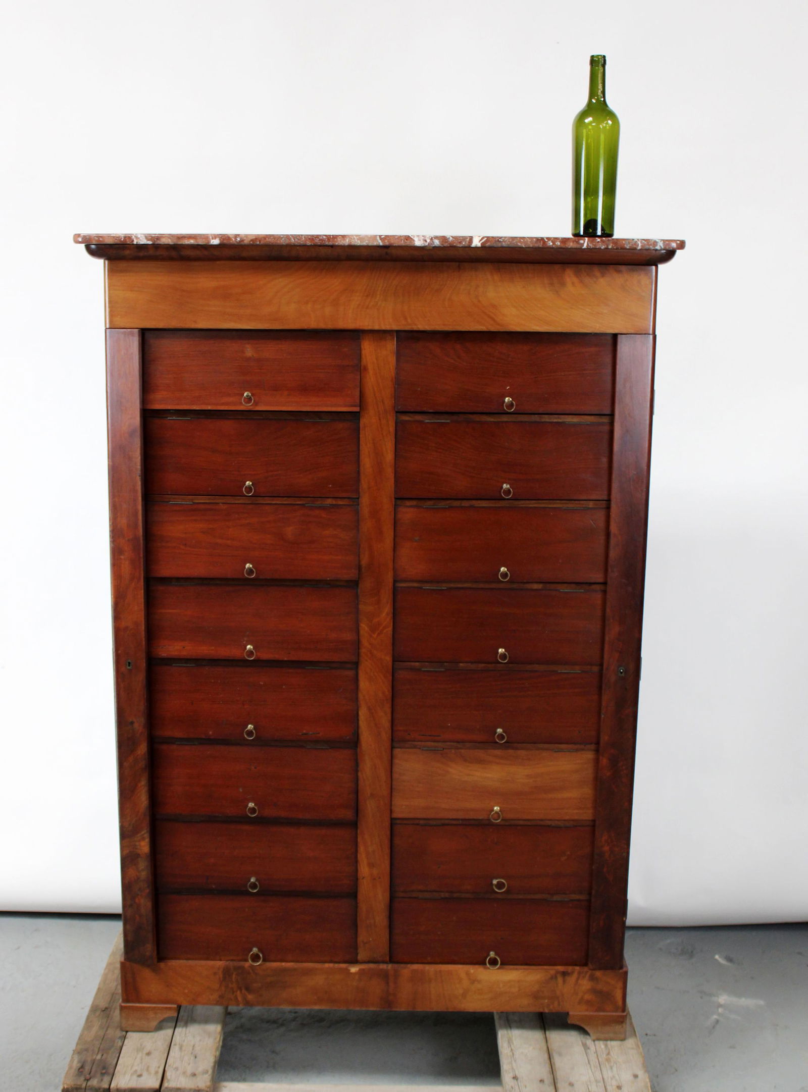 French lockside notary chest in mahogany (1 of 15)