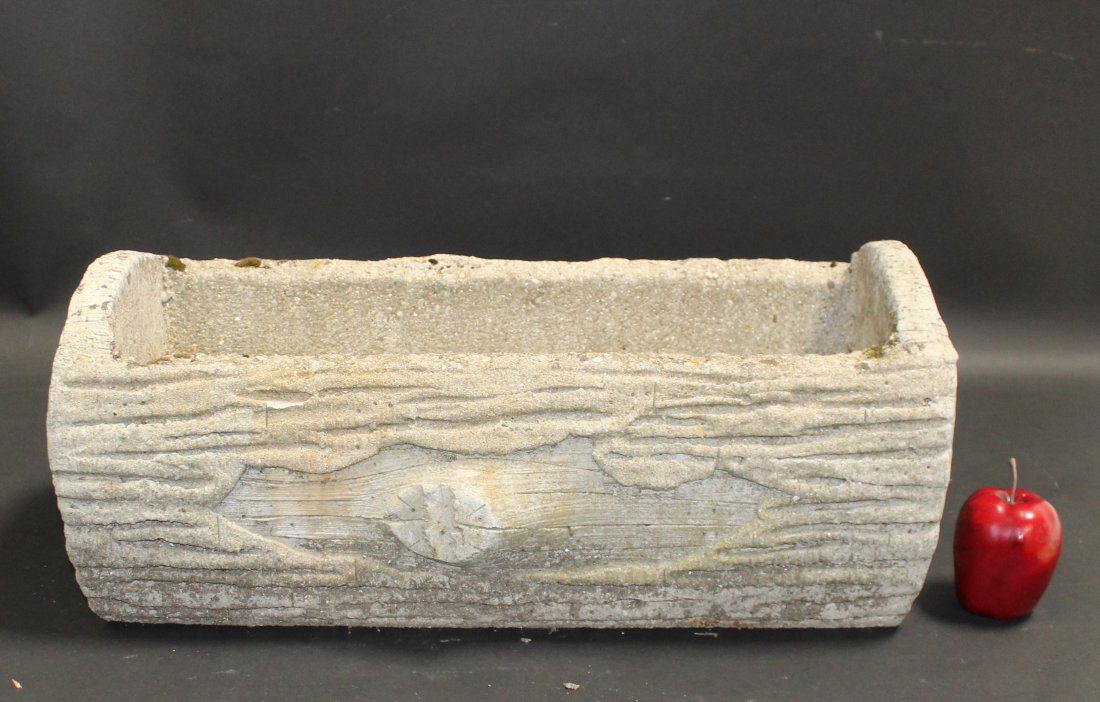 French faux bois trough garden planter (1 of 7)