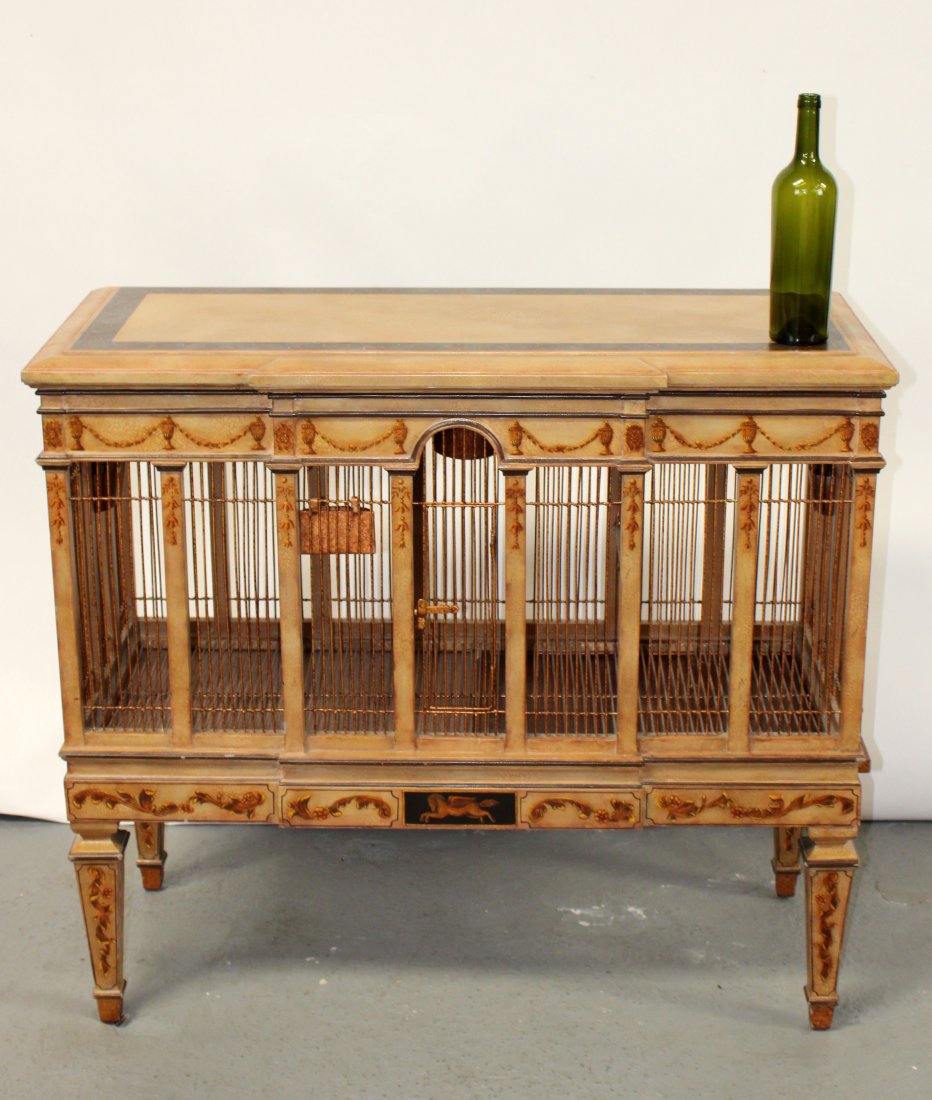 Maitland Smith neo-classical birdcage console (1 of 12)