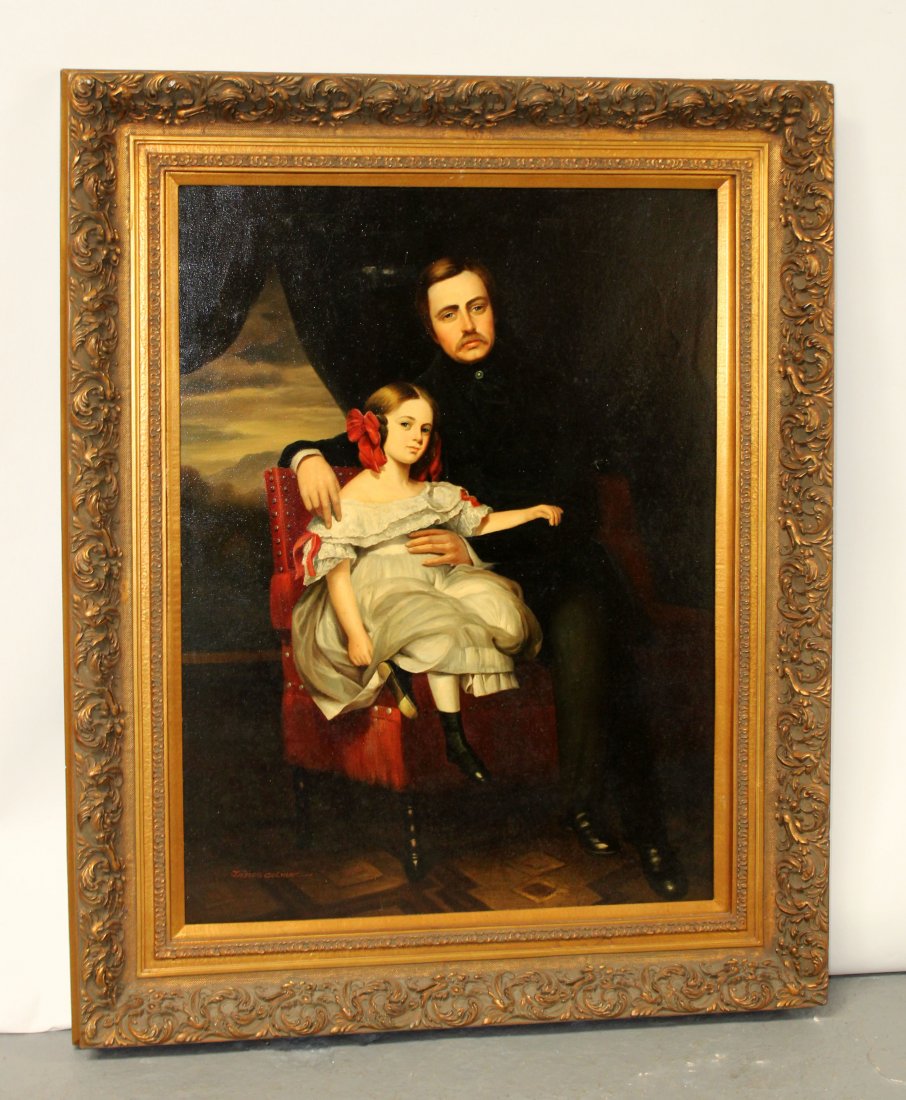 James Colman oil on canvas portrait (1 of 8)