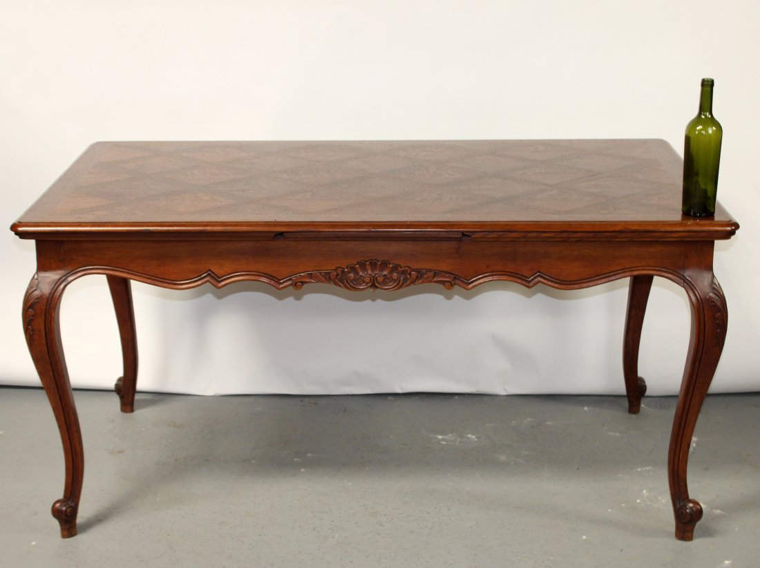 French Louis XV style drawleaf dining table (1 of 8)