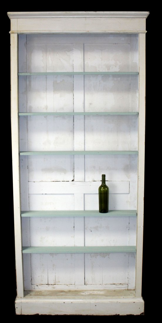 French painted open shelf bookcase (1 of 7)