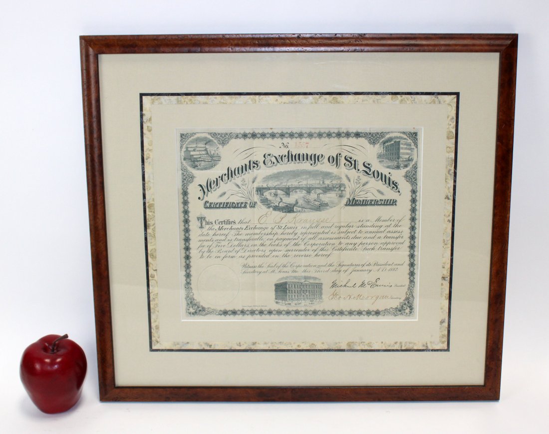 Merchants Exchange of St Louis bond (1 of 7)