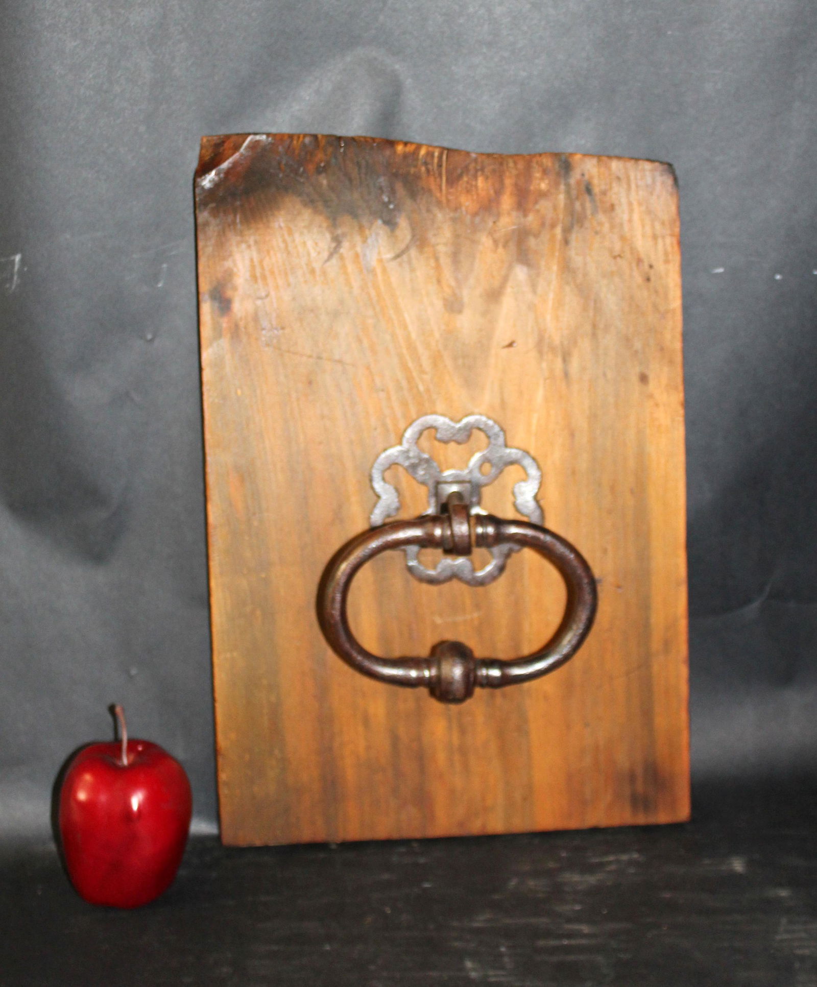 French forged iron door knocker (1 of 5)