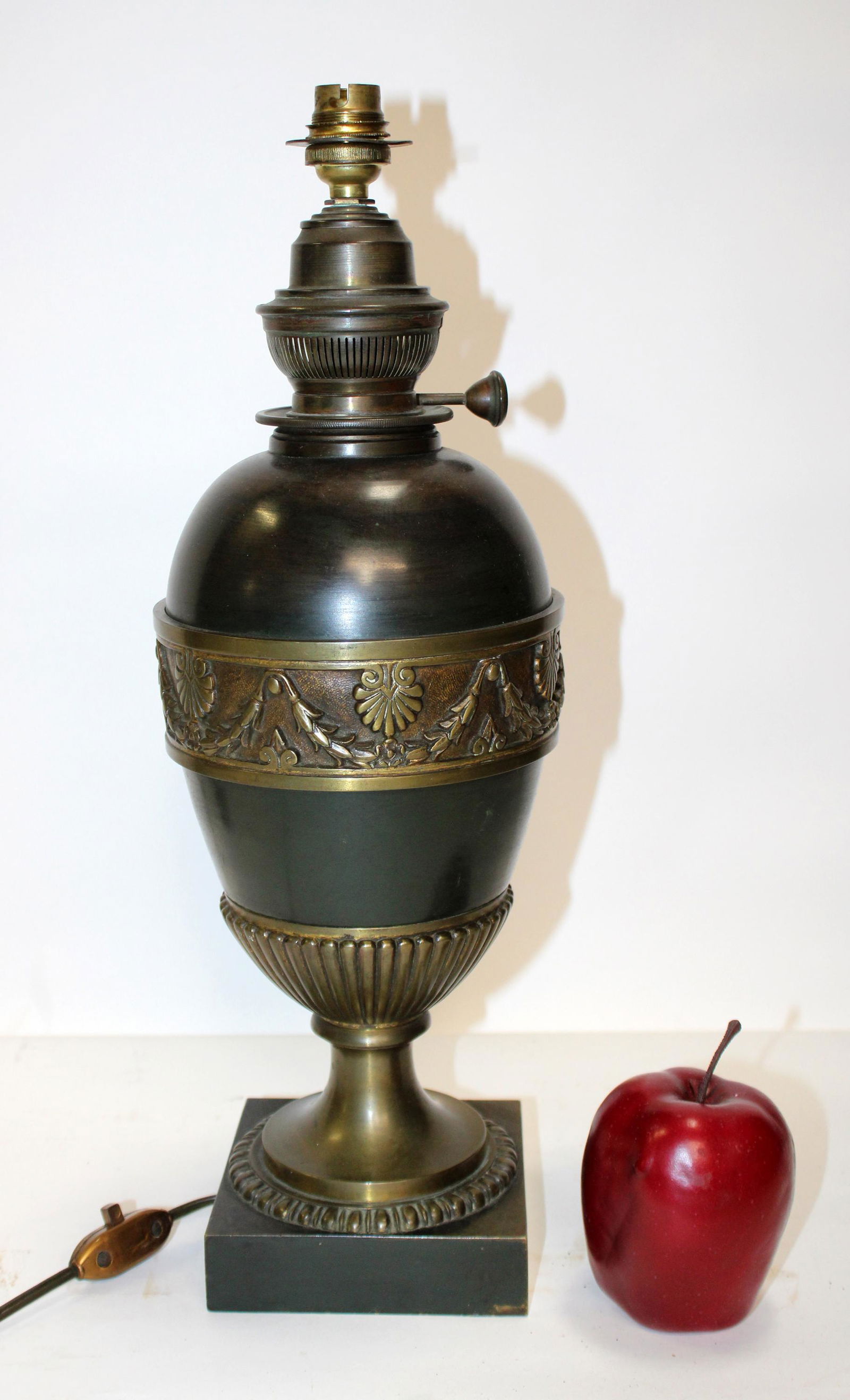 French Napoleon III bronze urn converted to lamp (1 of 7)