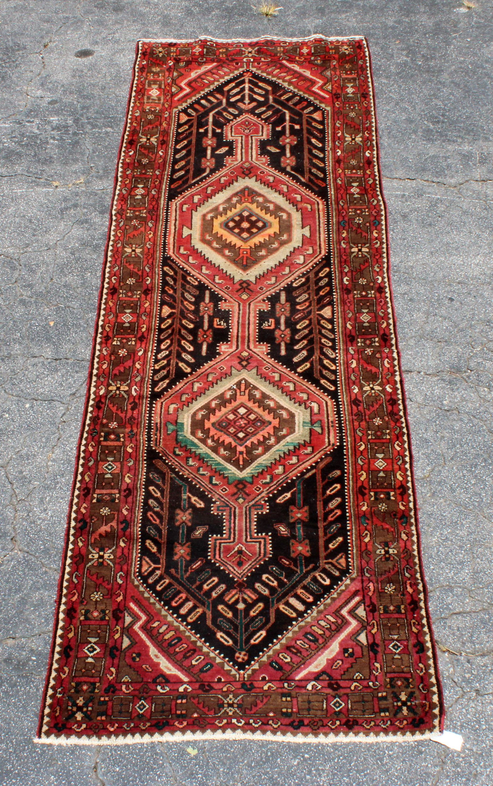 Persian wool Hoseinabd runner 3'10" x 12'2" (1 of 6)