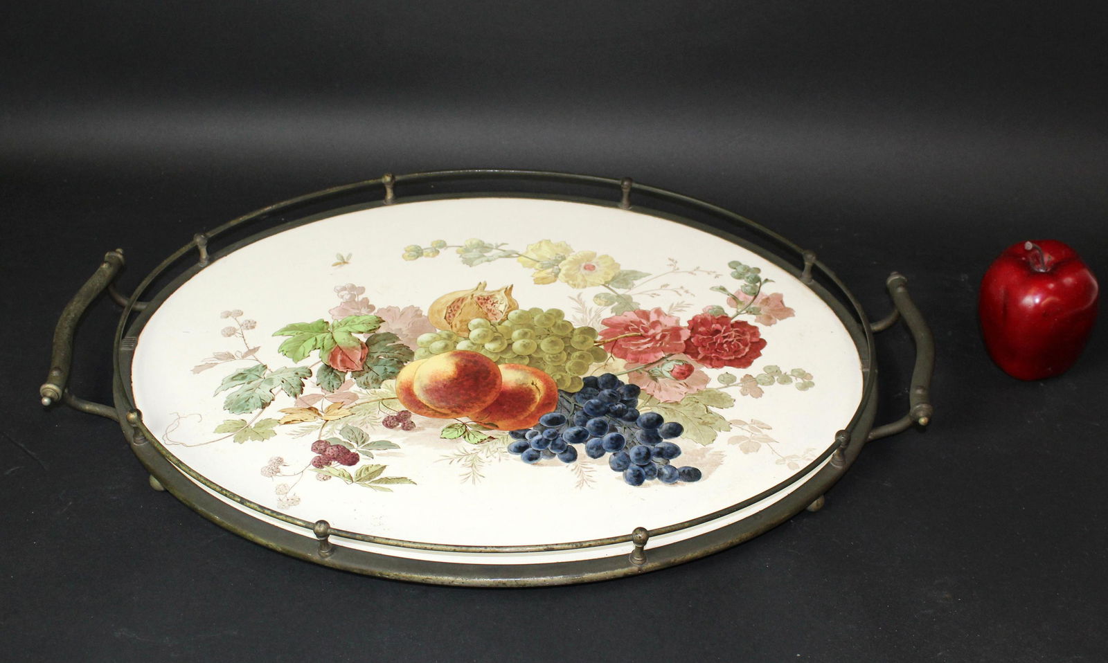 Villeroy & Boch Dresden porcelain tray with fruit (1 of 5)