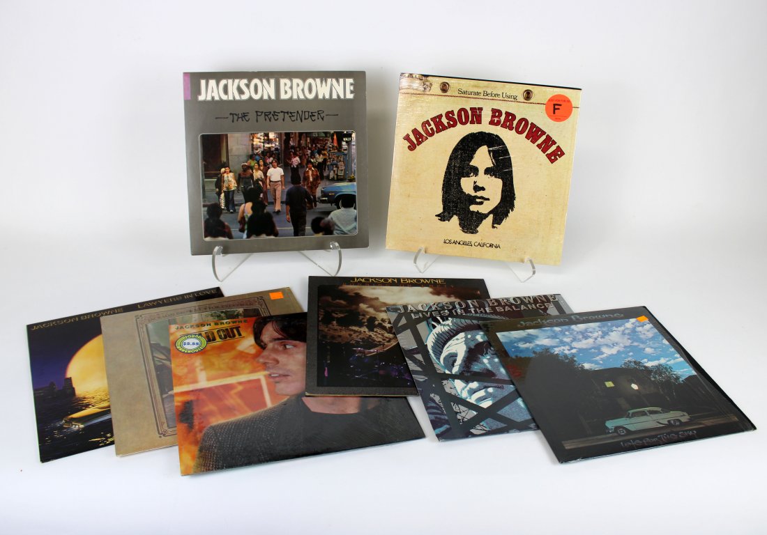 Lot of 8 Jackson Browne vinyl albums (1 of 5)