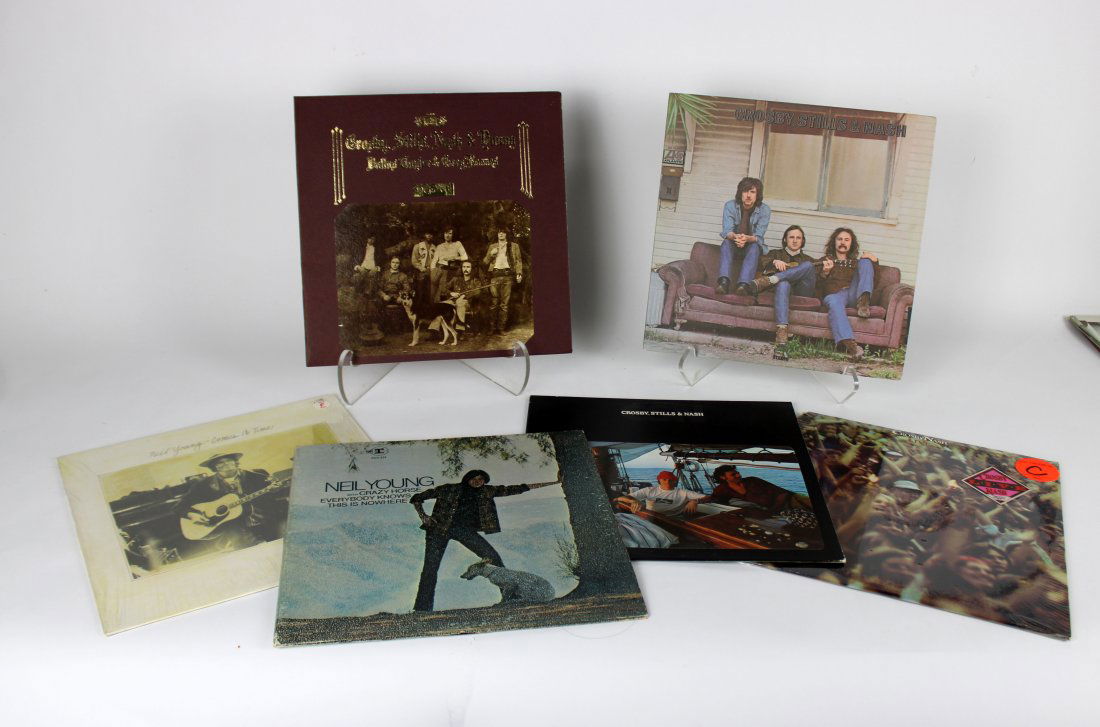 Lot of 6 vintage albums: Crosby, Still, Nash & Young (1 of 9)