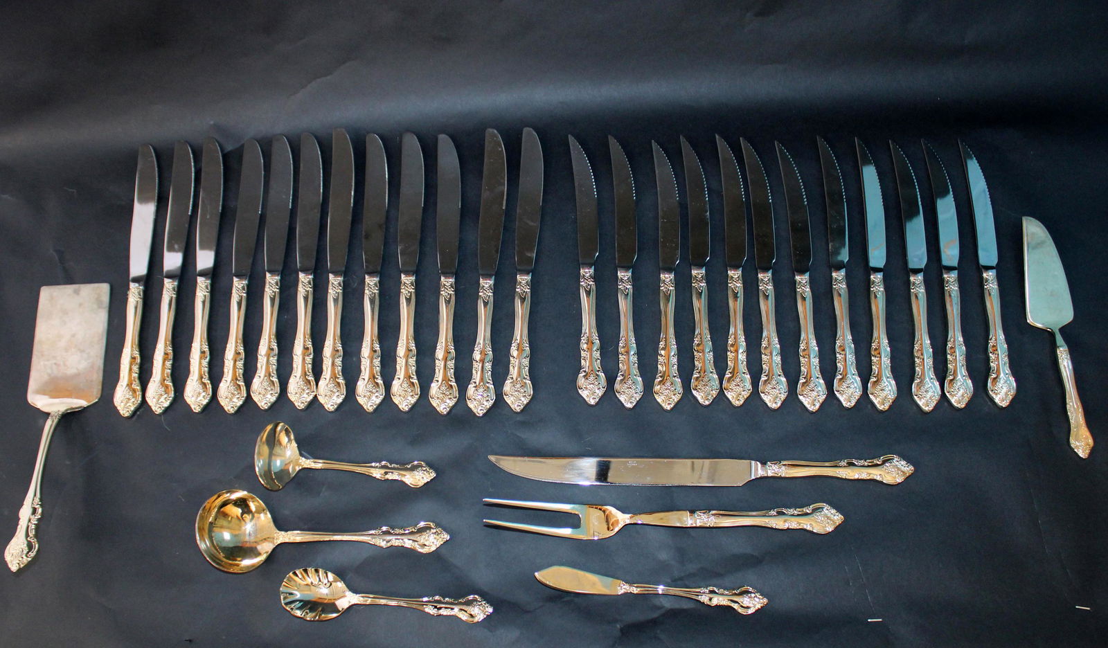 Lot of 30 pieces RSVP electroplate flatware (1 of 8)