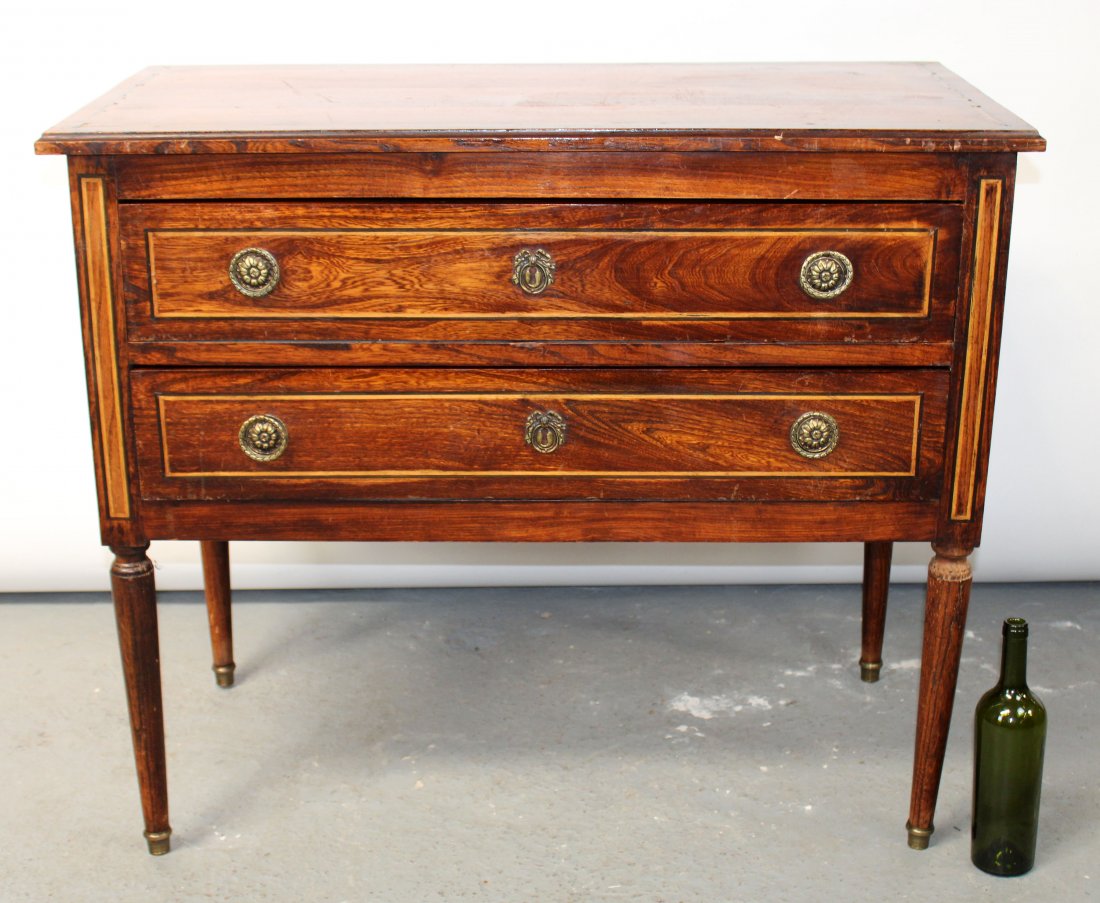 French Louis XVI style 2 drawer commode (1 of 10)