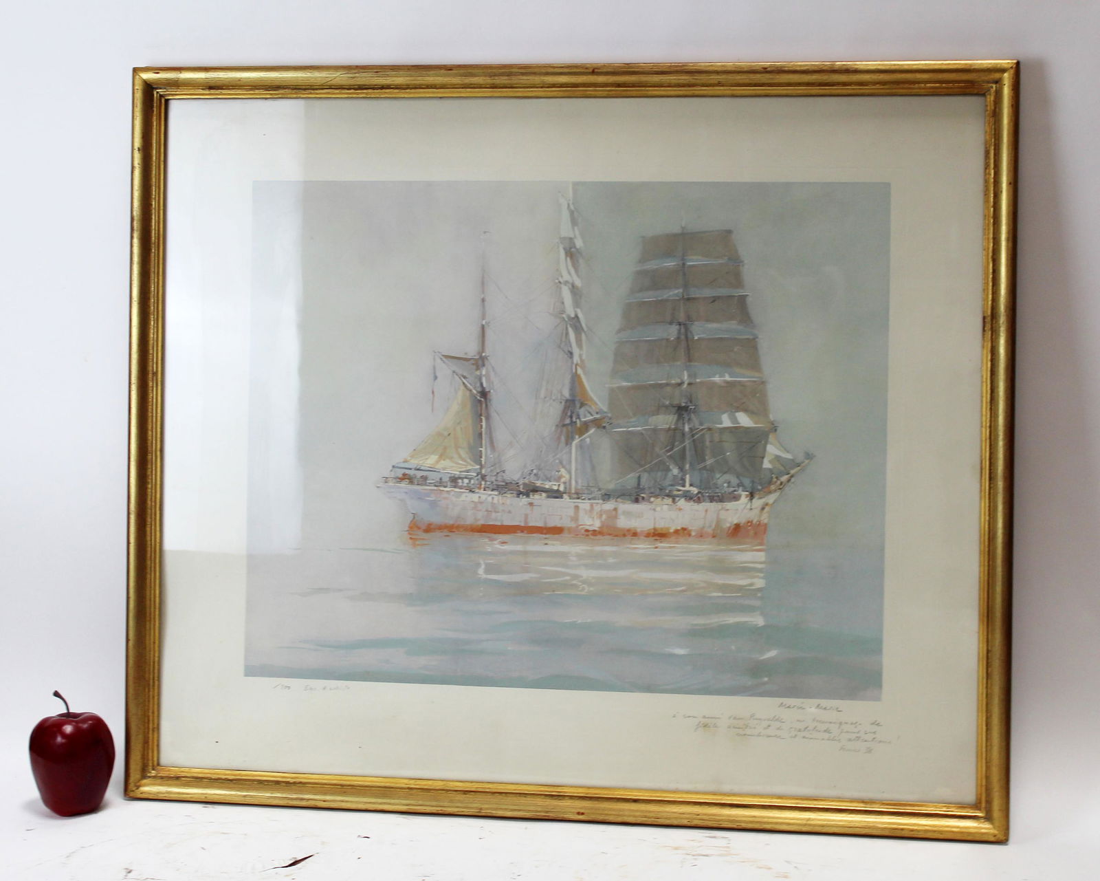 Marin-Marie (1901-1987) hand colored engraving of (1 of 10)