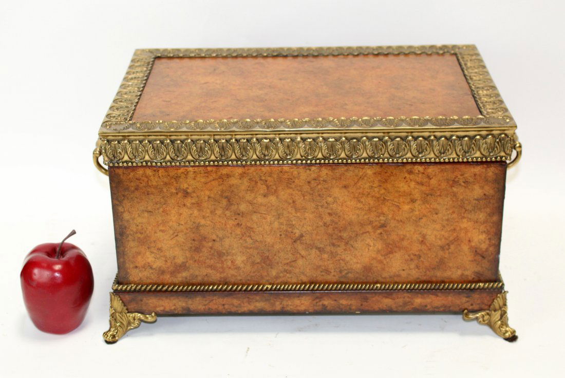 Maitland Smith decorative box with bronze trim (1 of 10)