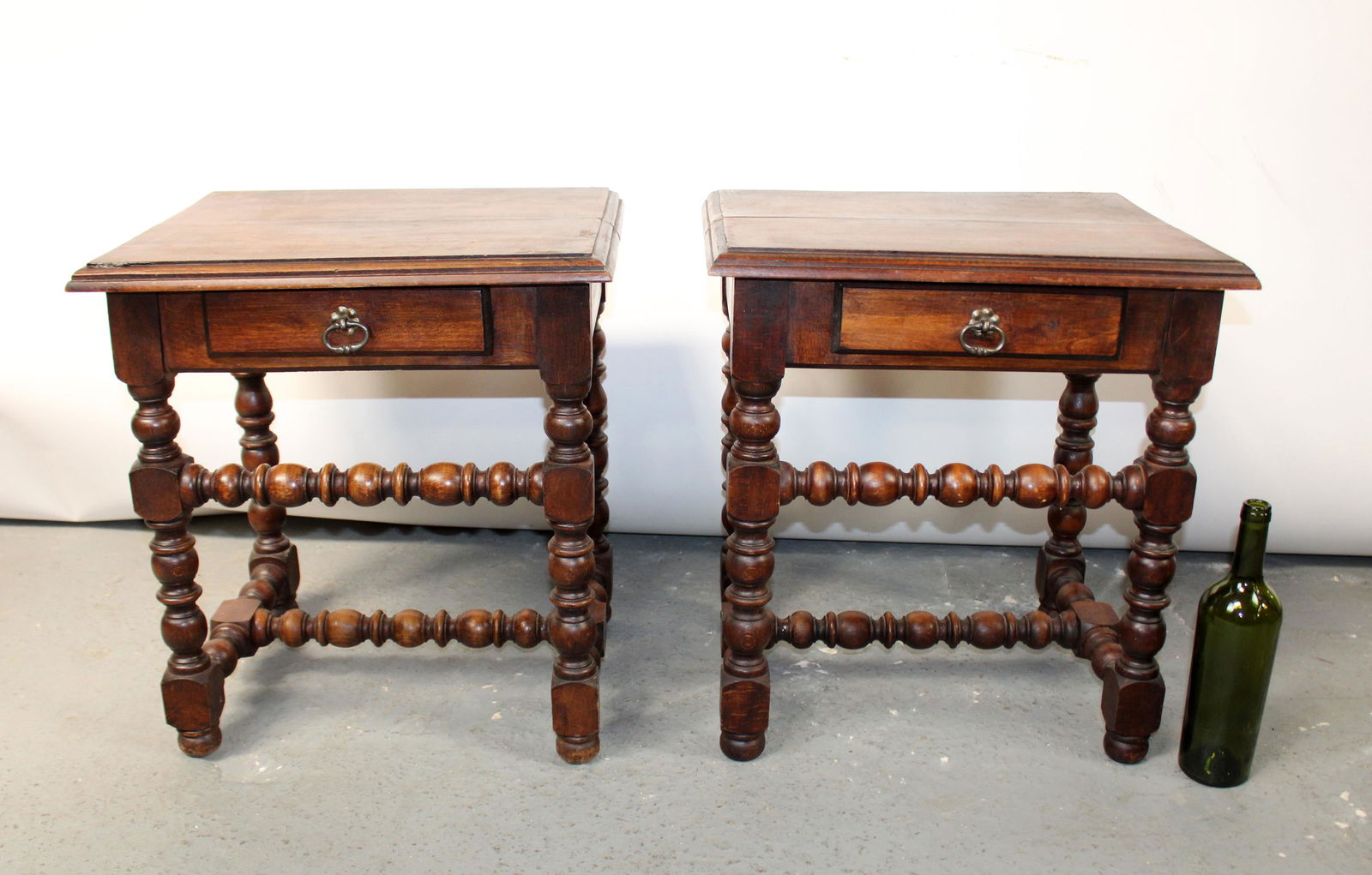 Pair of French Louis XIV style side tables (1 of 10)