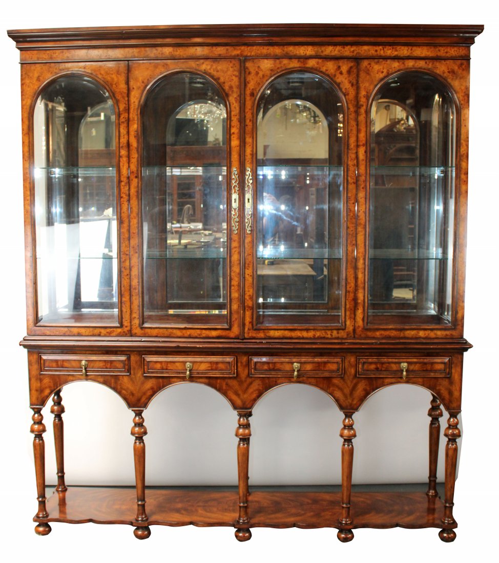 Hickory White burled china display cabinet (1 of 13)