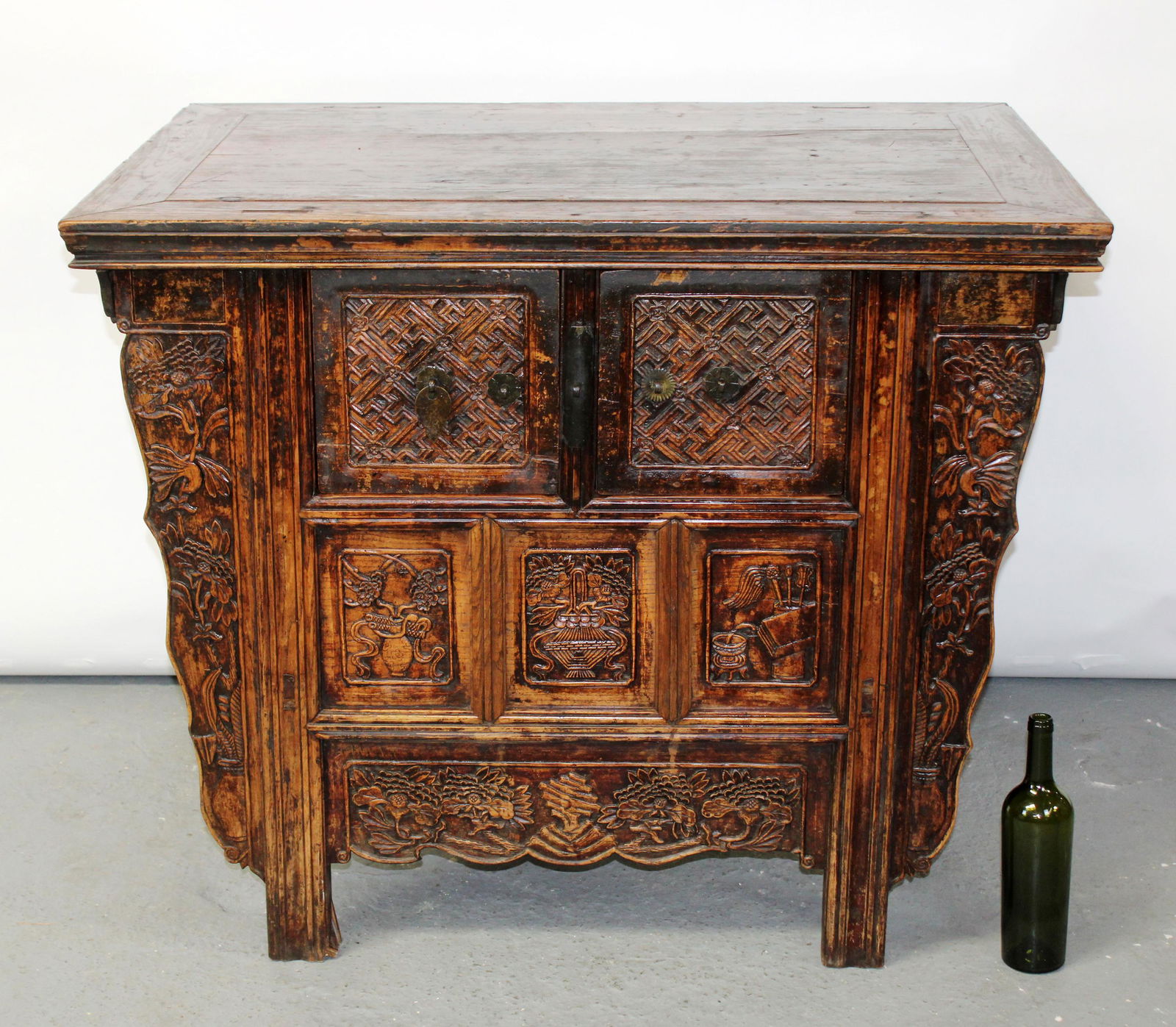 Antique carved Chinese altar table (1 of 11)