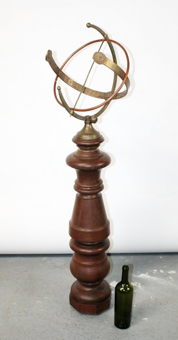 Copper and bronze armillary sundial (1 of 9)