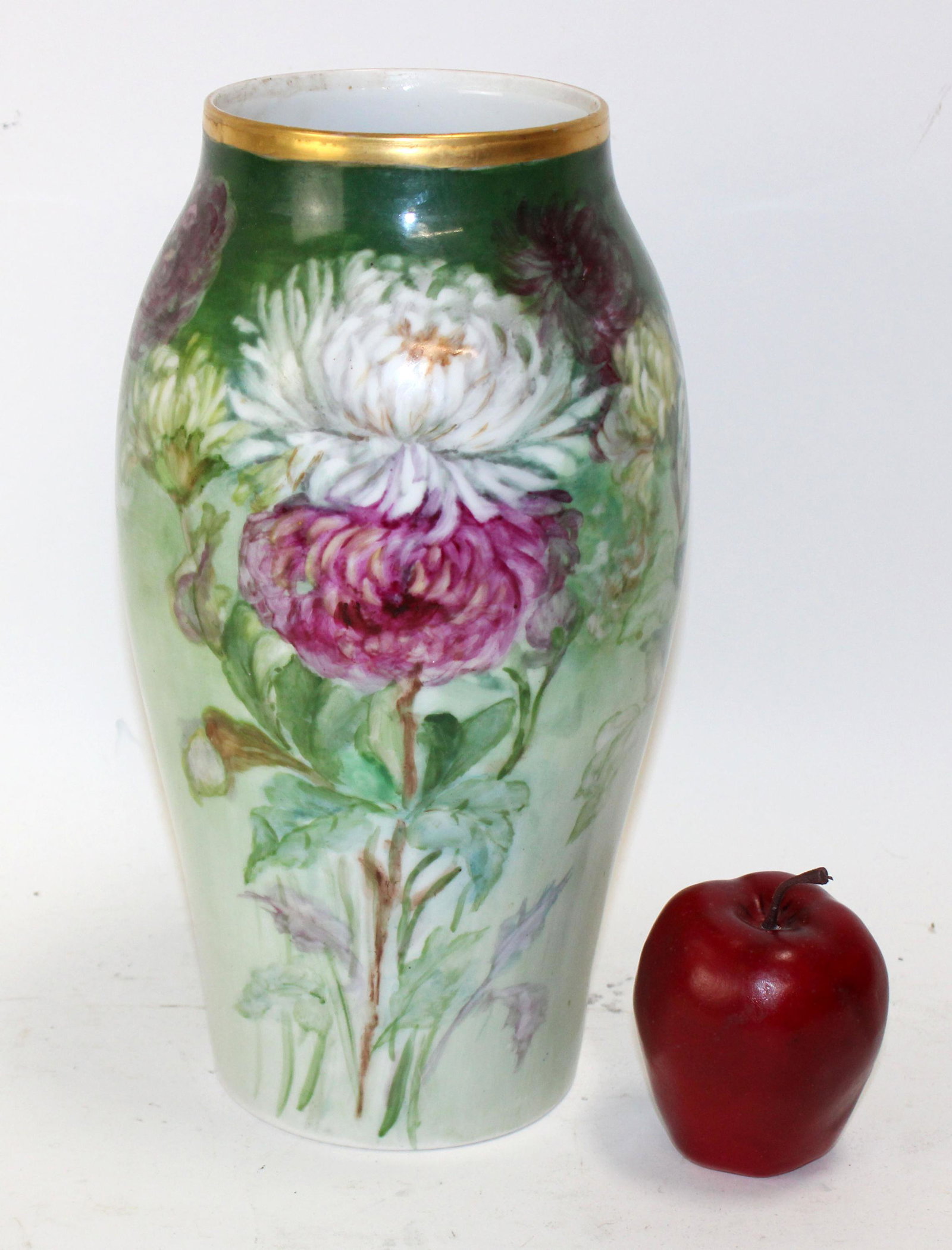Antique French T&V Limoges hand painted porcelain vase (1 of 8)
