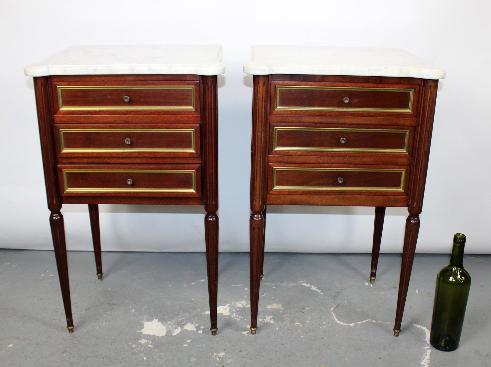 Pair French Louis XVI style chevets (1 of 12)