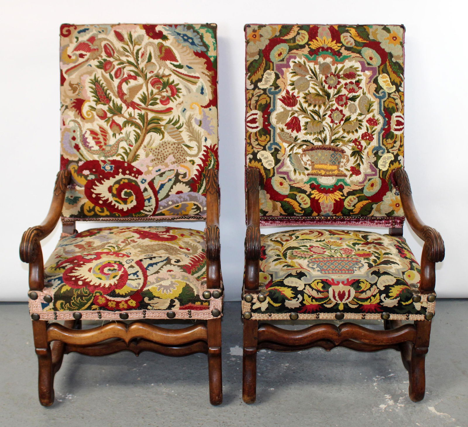 Pair French walnut companion fauteuils (1 of 12)