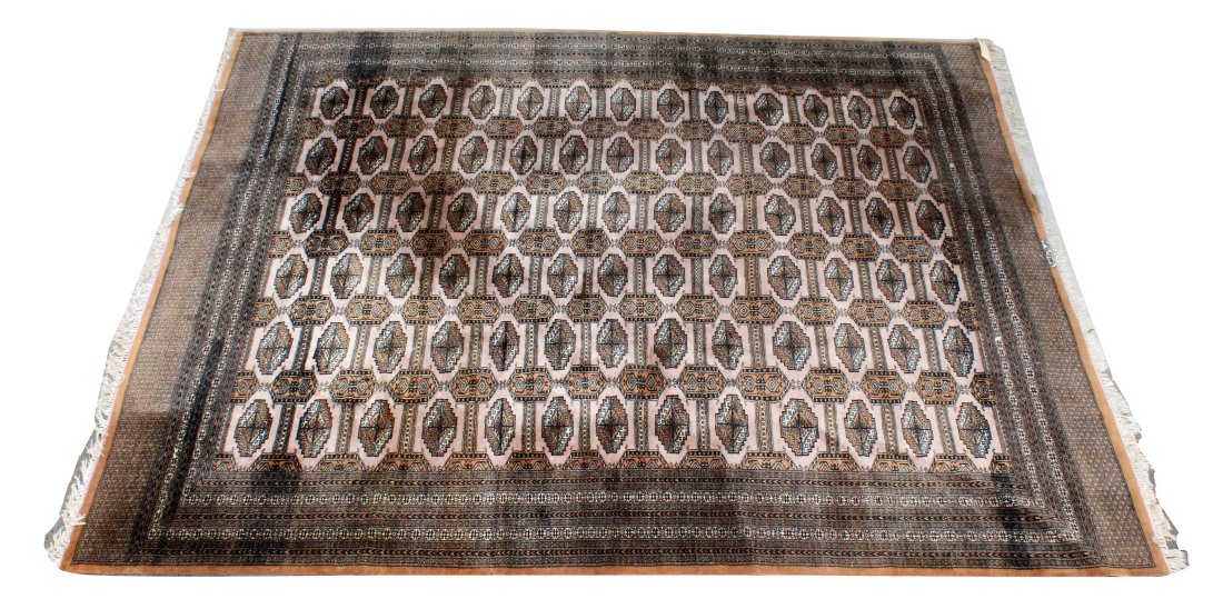 Persian wool rug 11'3" x 9'4" signed (1 of 7)